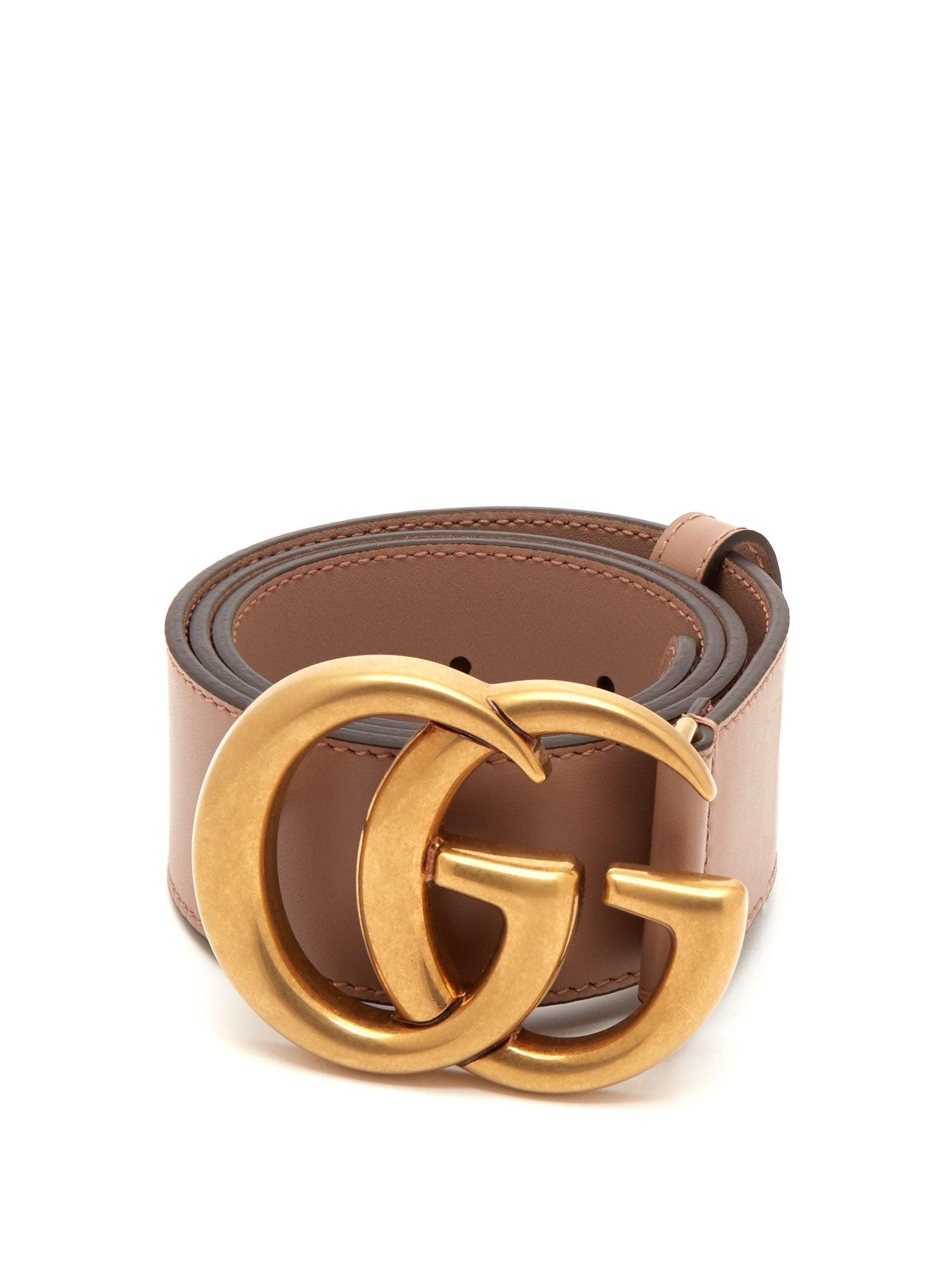 Gucci Gg Monogram Buckle Leather Belt - Save 32% - Lyst