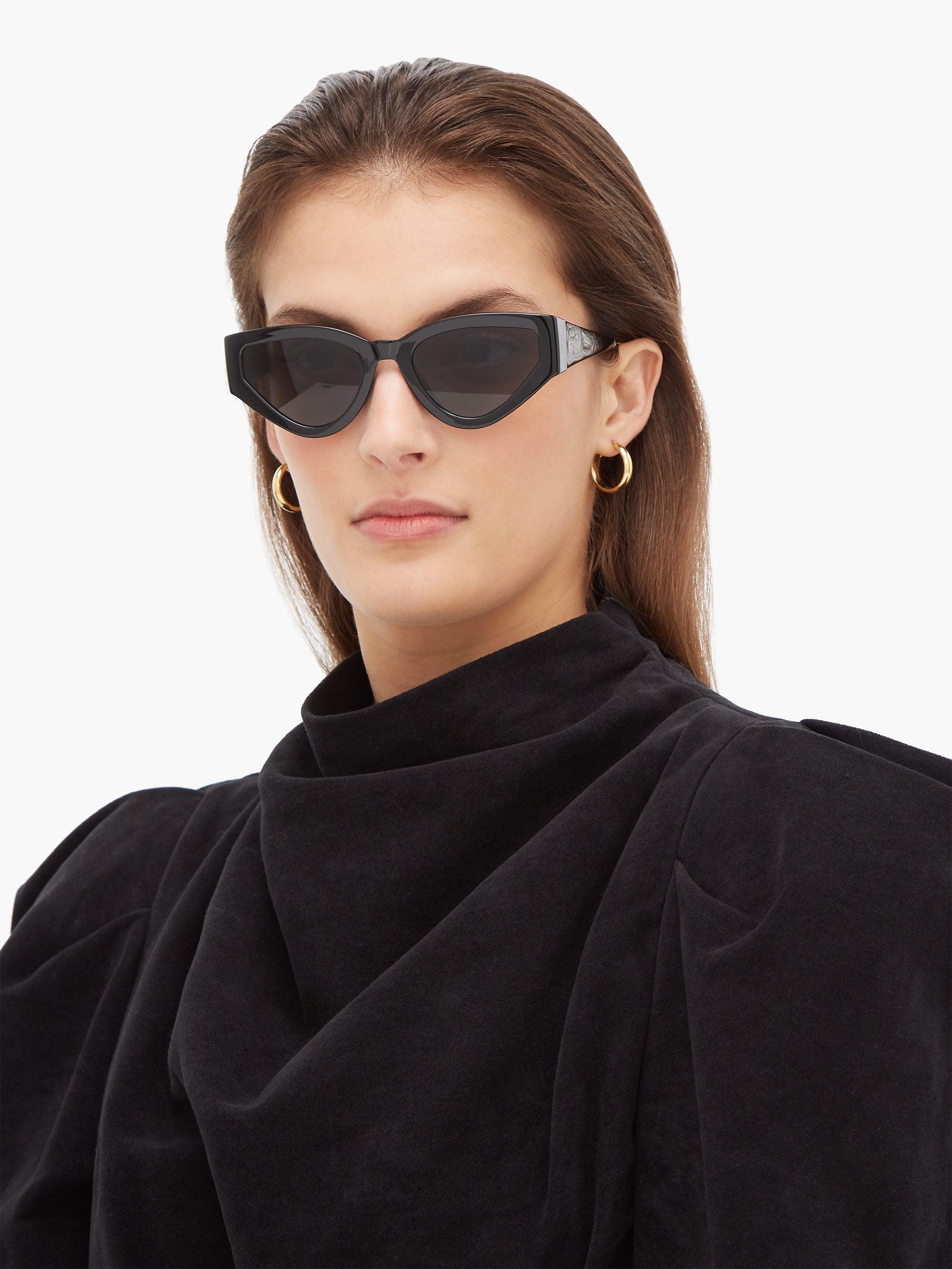 Dior Catstyle Cat-eye Optyl Sunglasses in Black | Lyst