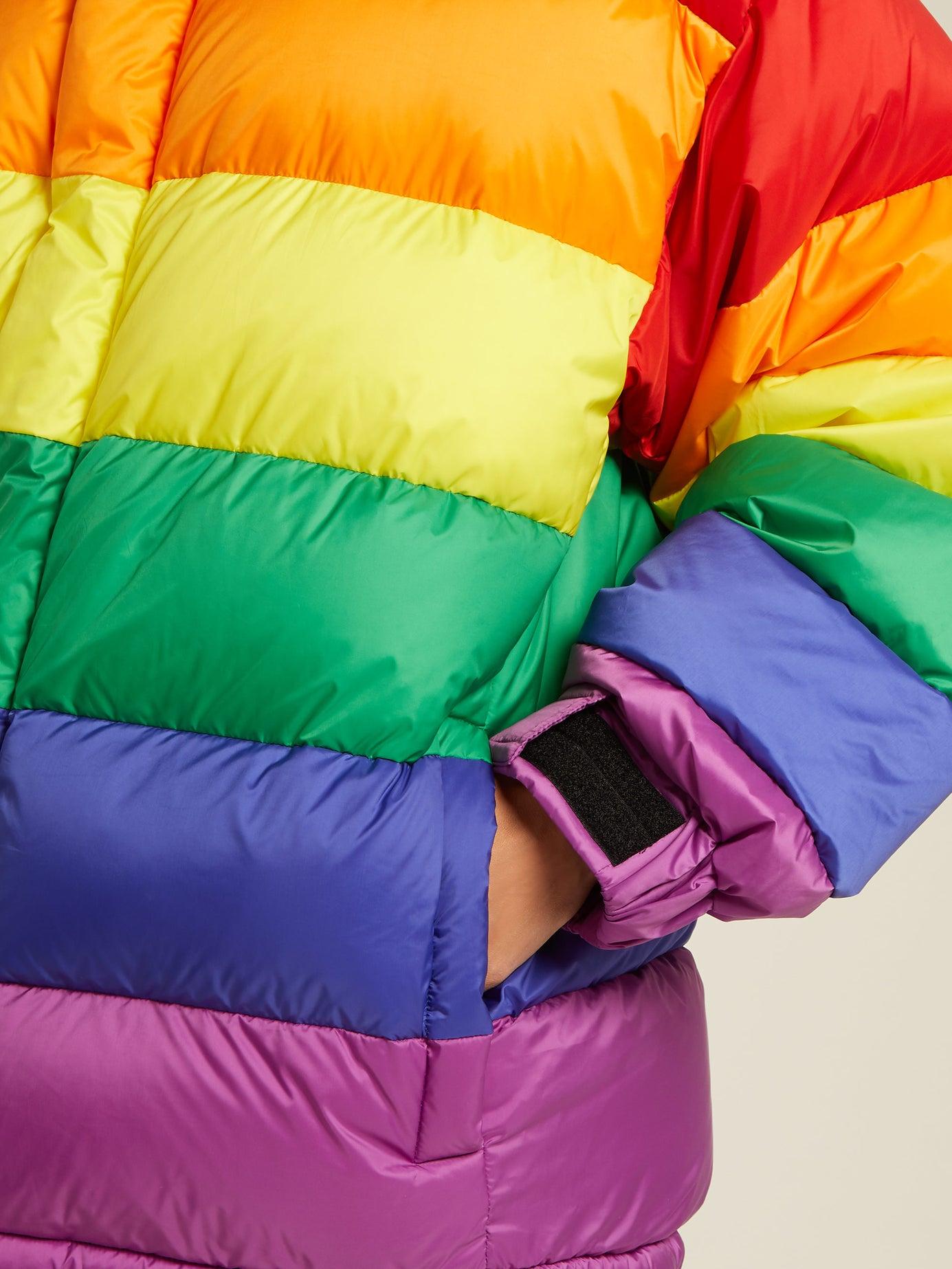 Burberry Fleece Rainbow Feather Down Puffer Jacket Lyst