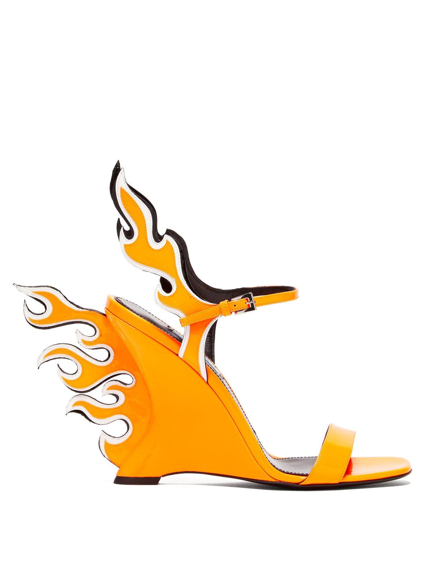 gucci flame heels