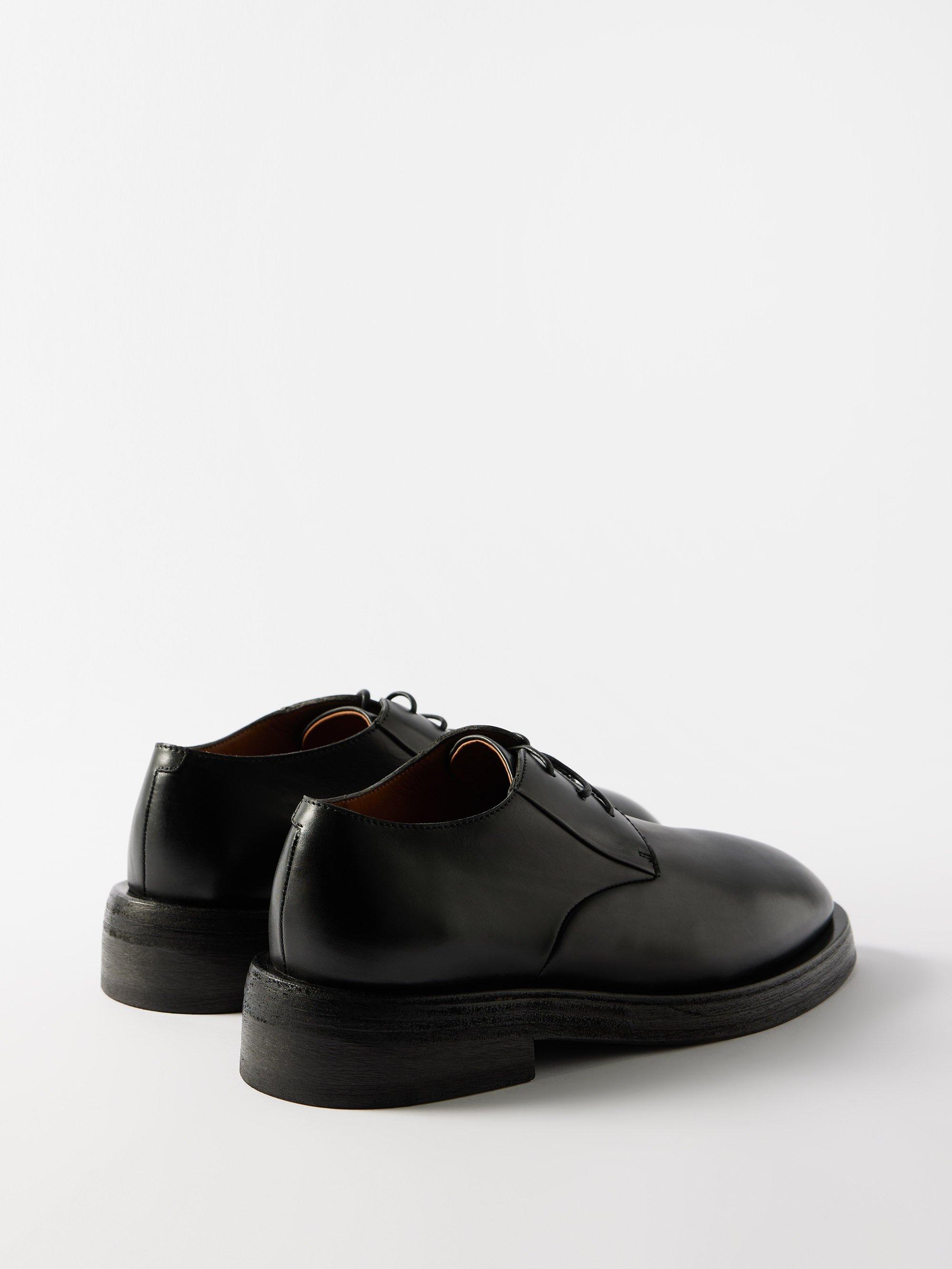 Marsèll Mentone Leather Derby Shoes in Black for Men | Lyst