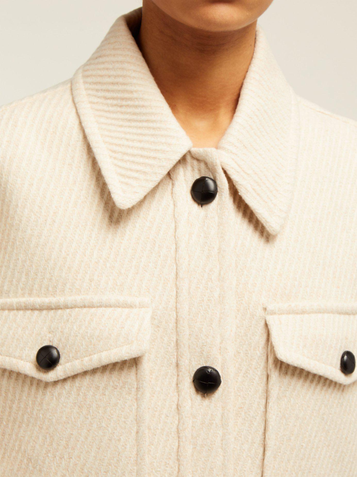 i det mindste velordnet Ikke nok Étoile Isabel Marant Garvey Oversized Wool Coat in Ivory (White) - Lyst