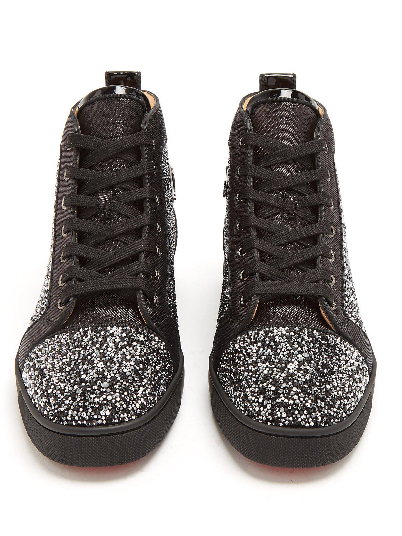 basket louboutin strass