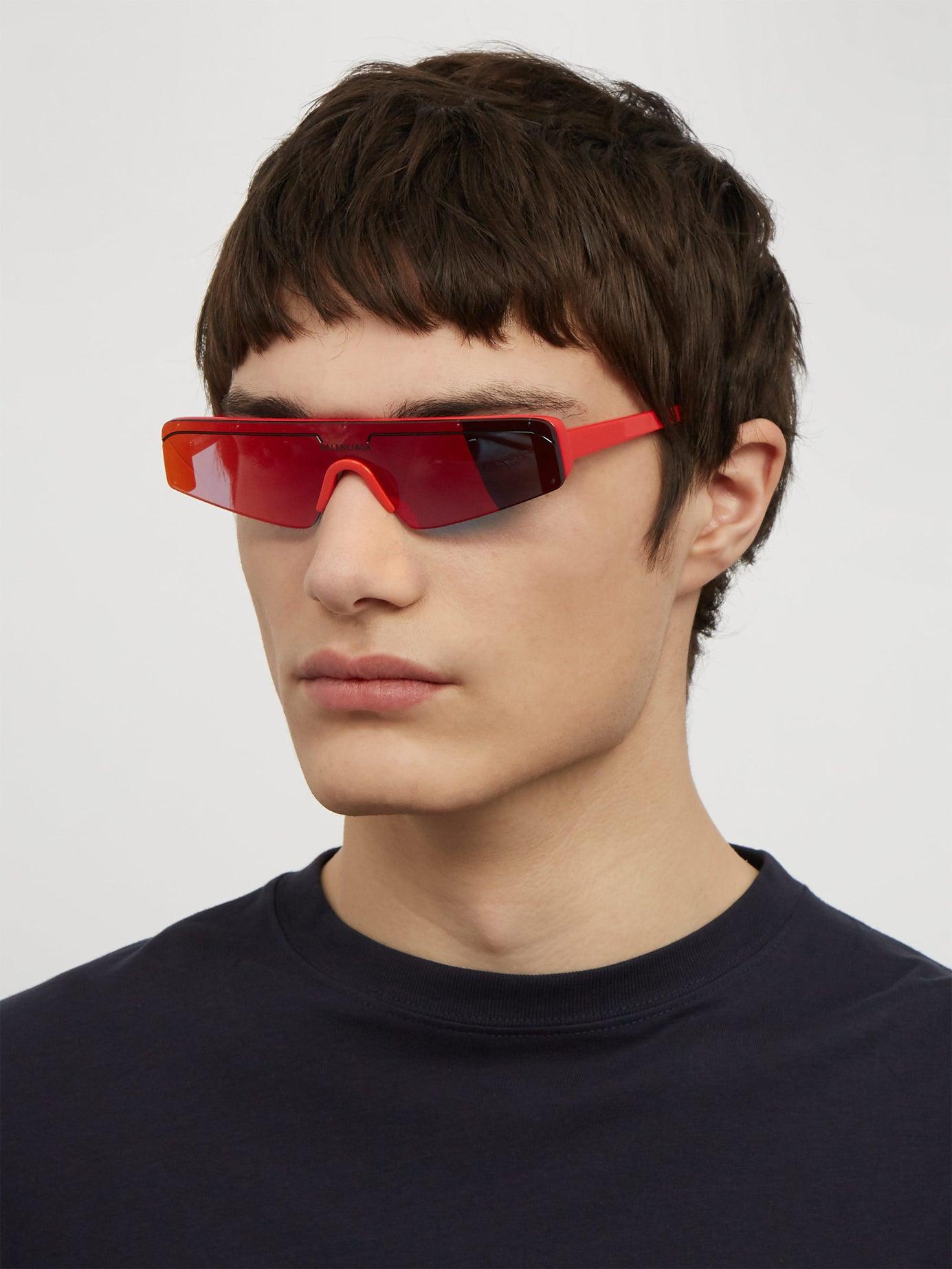 balenciaga shield sunglasses