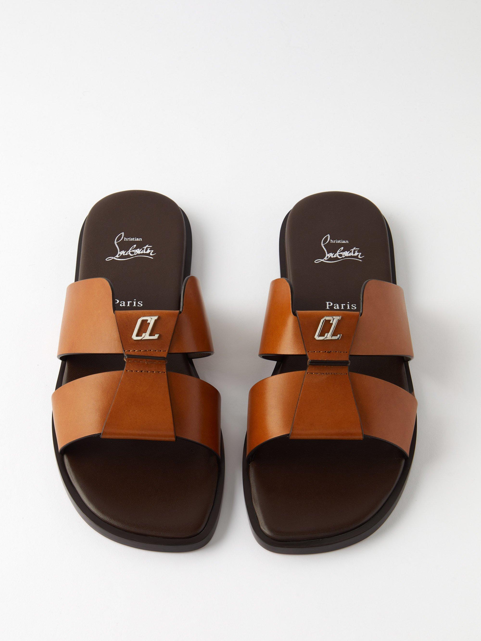 Christian Louboutin, Loubi Be Leather Sandals, Mens