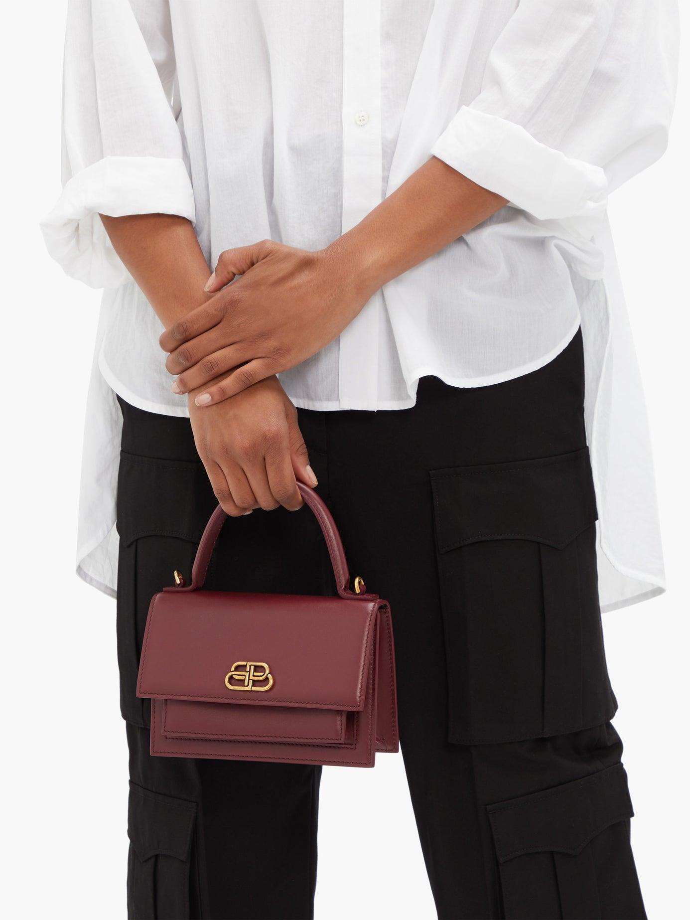 Balenciaga Sharp Xs Leather Cross-body Bag - Lyst