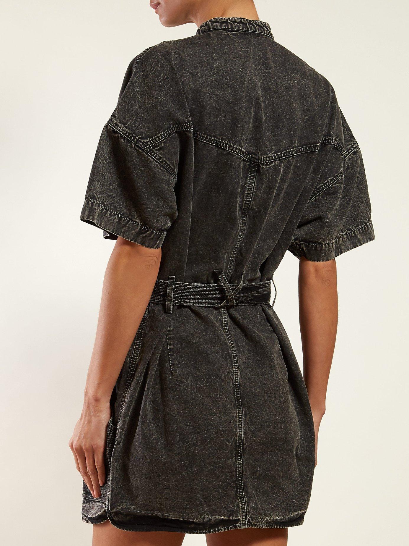 Trudy Washed Denim Mini Dress 