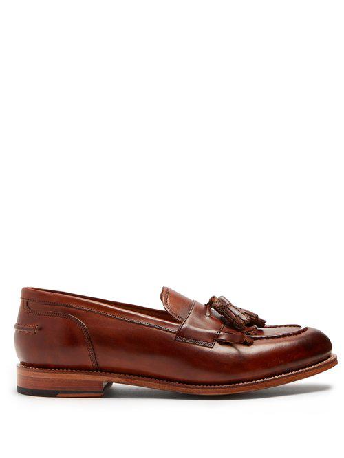 Lyst - Grenson Mackenzie Leather Tassel Loafers in Brown for Men