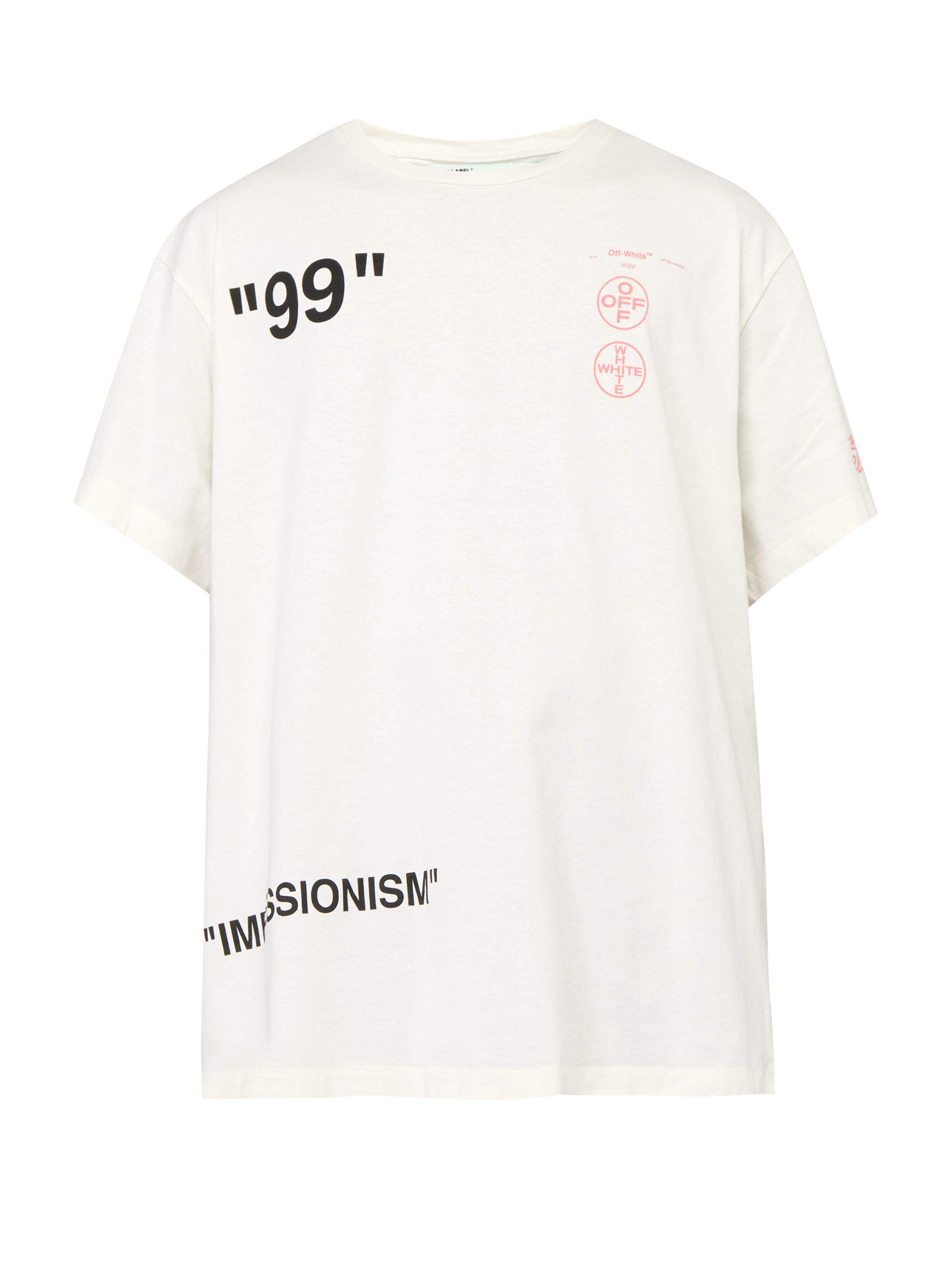 off white tee impressionism