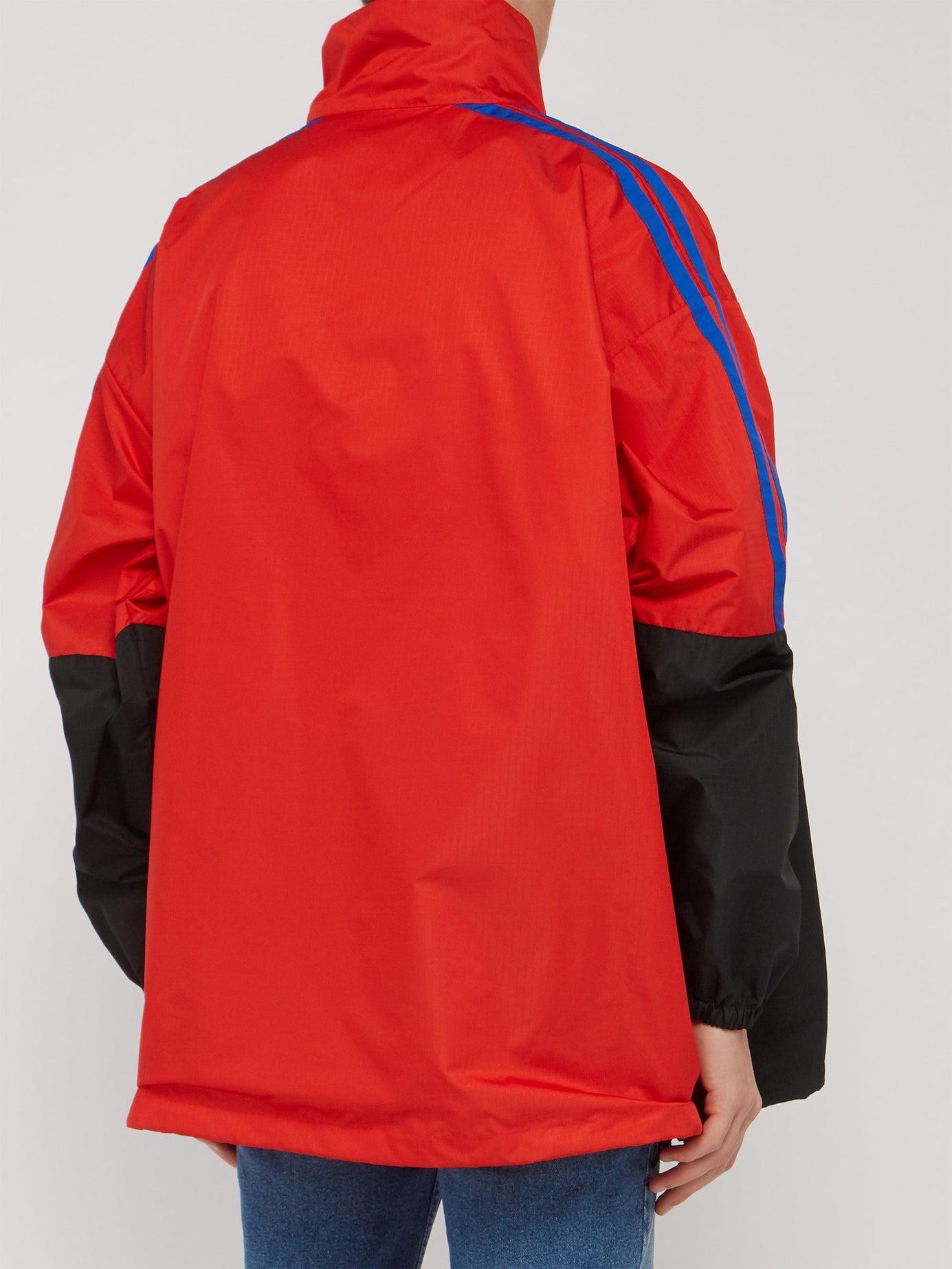 balenciaga track jacket red