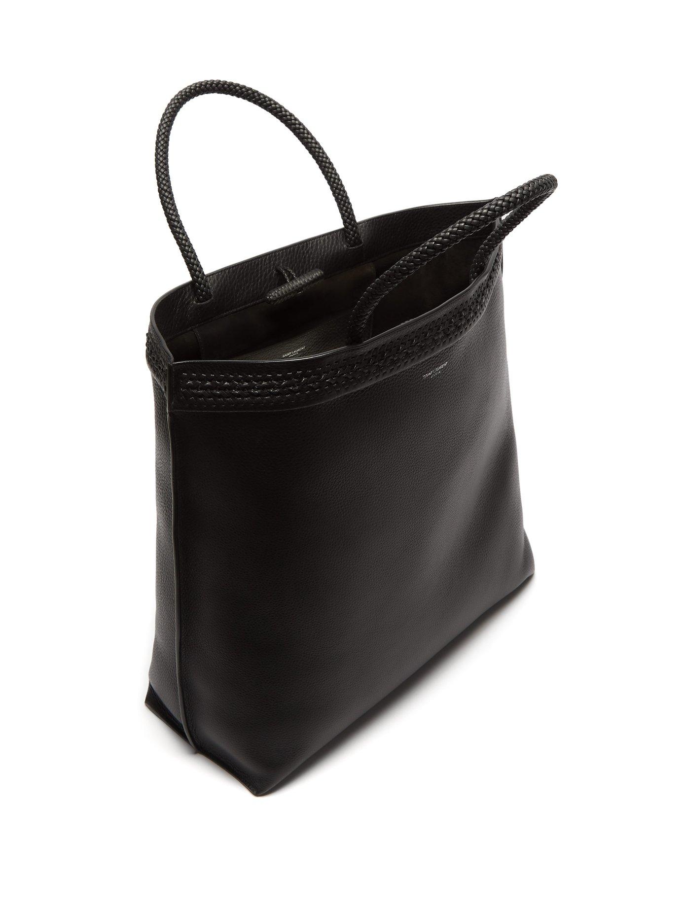 saint laurent patti large leather tote bag