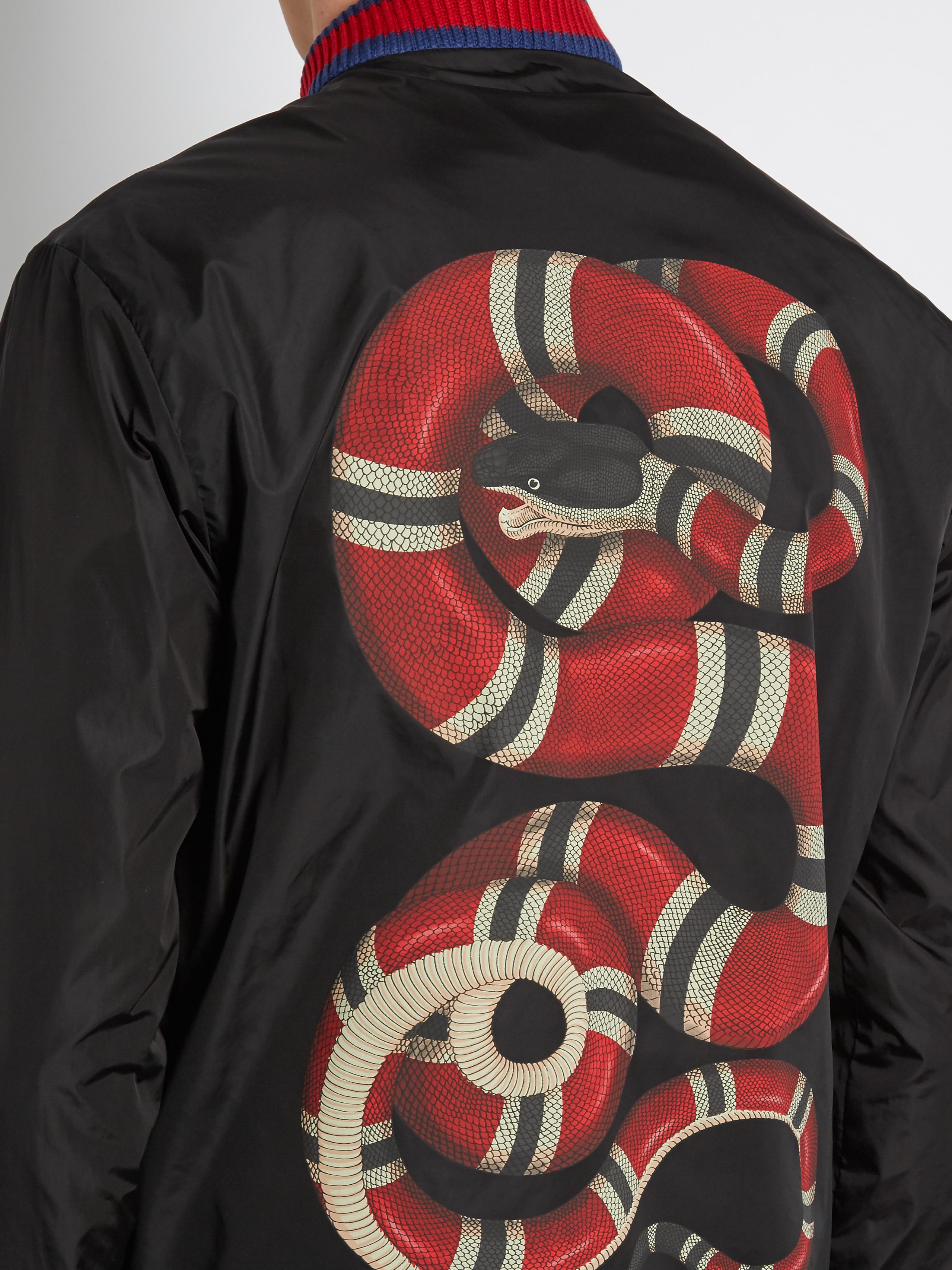 gucci snake leather jacket