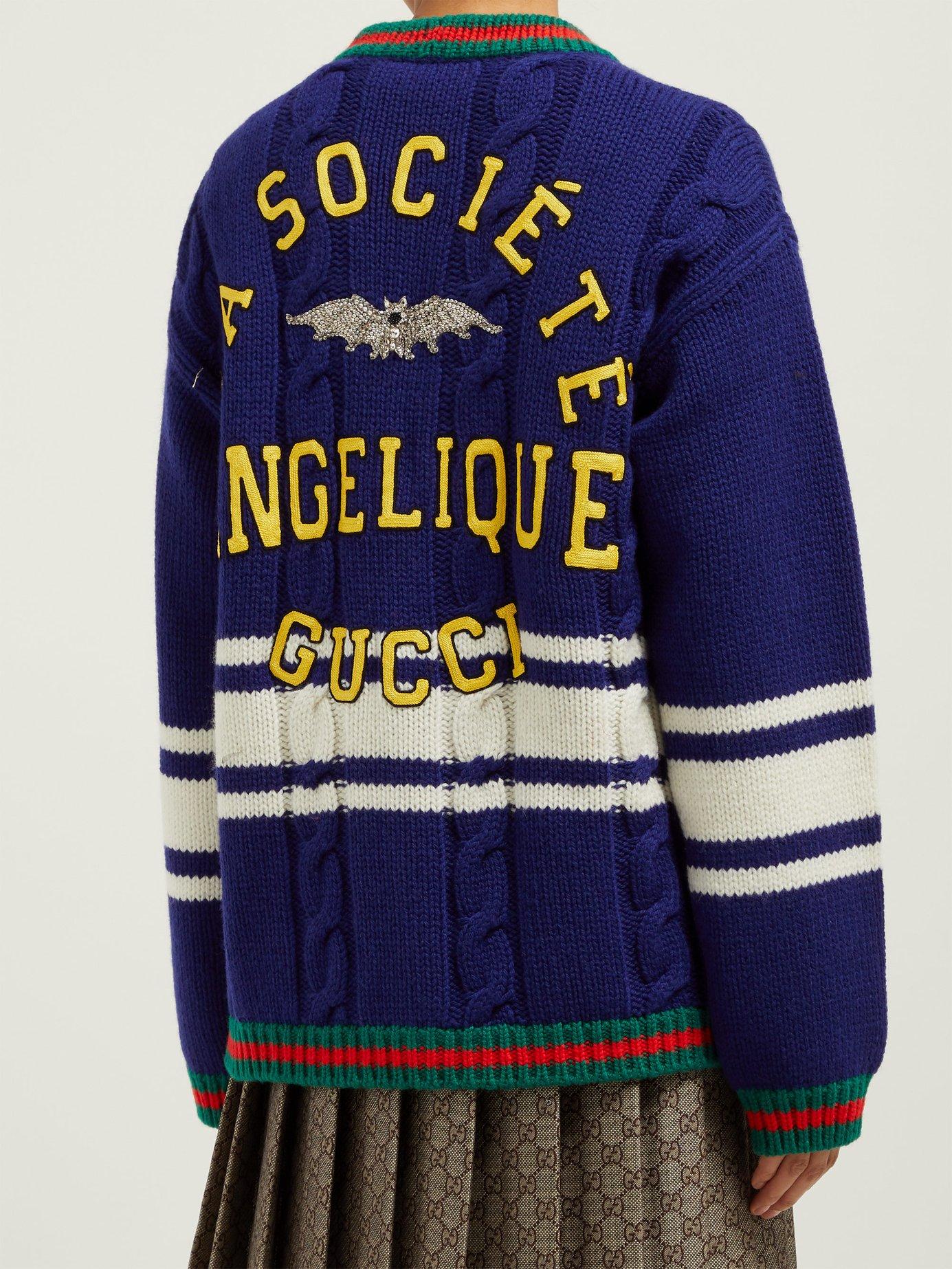 gucci bat sweater