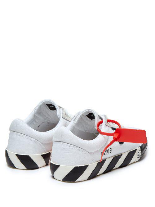 Off-White c/o Virgil Abloh Vulc Low-top Canvas Trainers in White for Men -  Lyst