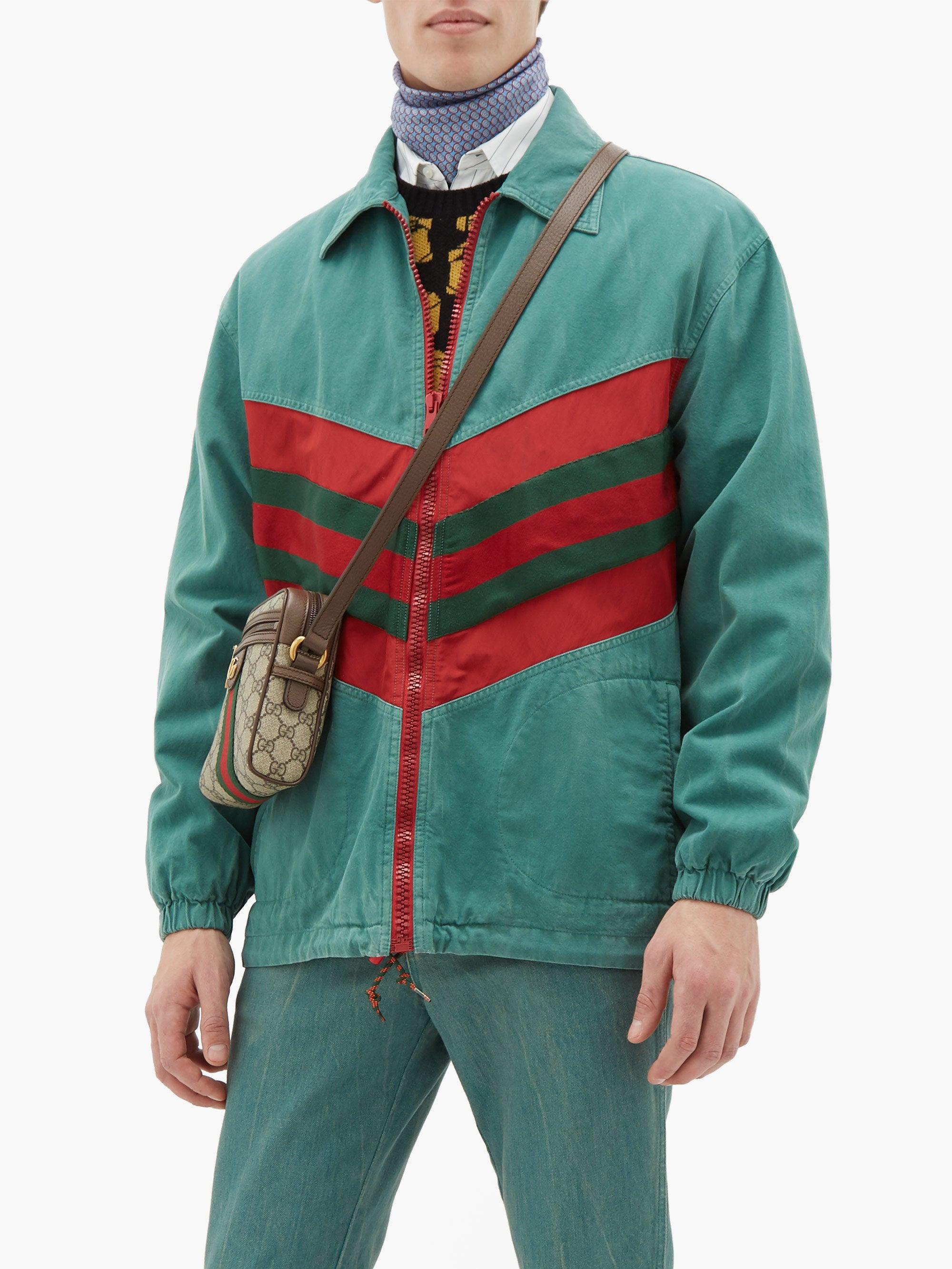 Gucci Oversized Denim Jacket in Green 