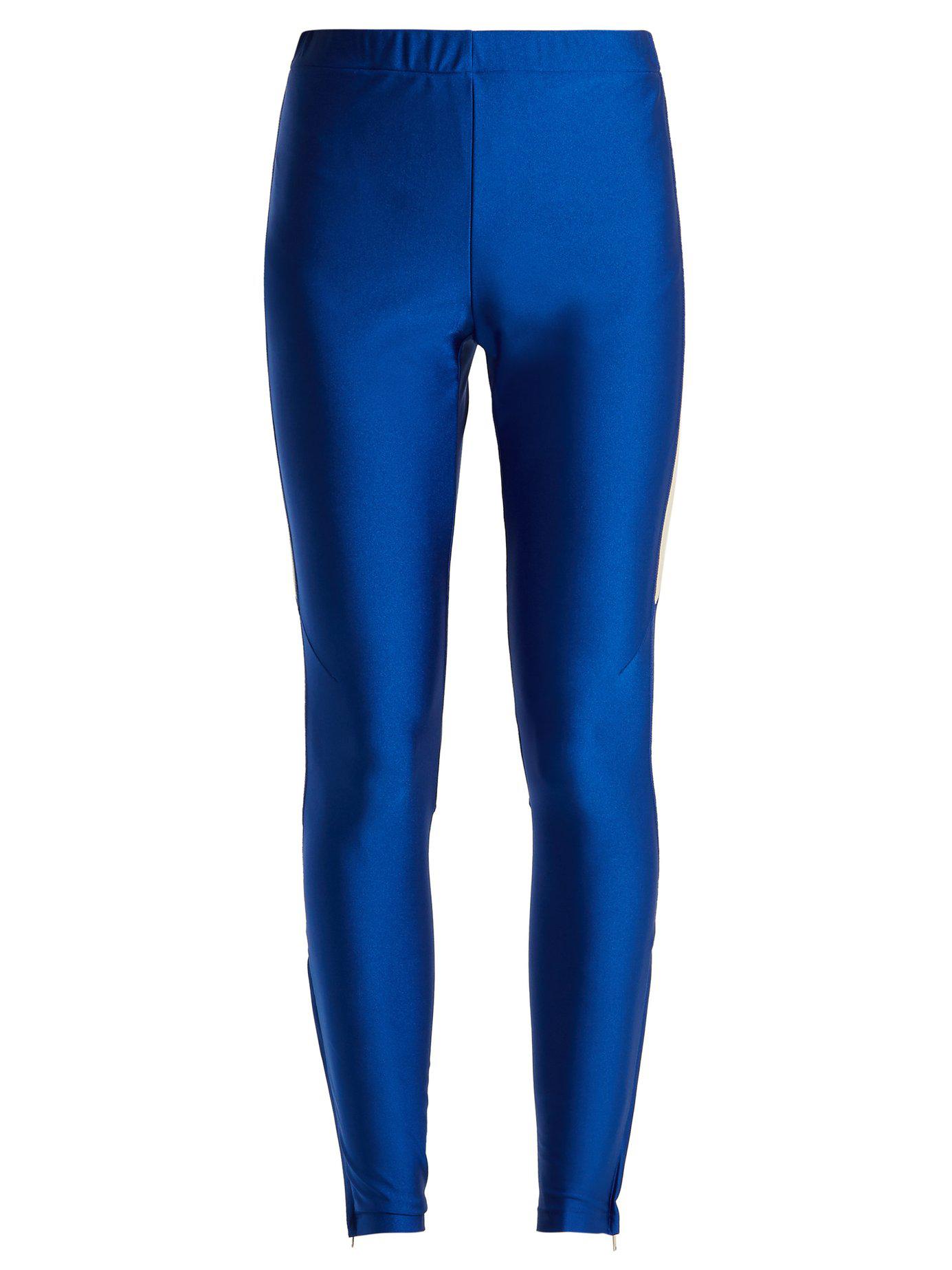 ONLY PLAY Blue Stripe Jersey Sports Leggings, New Look