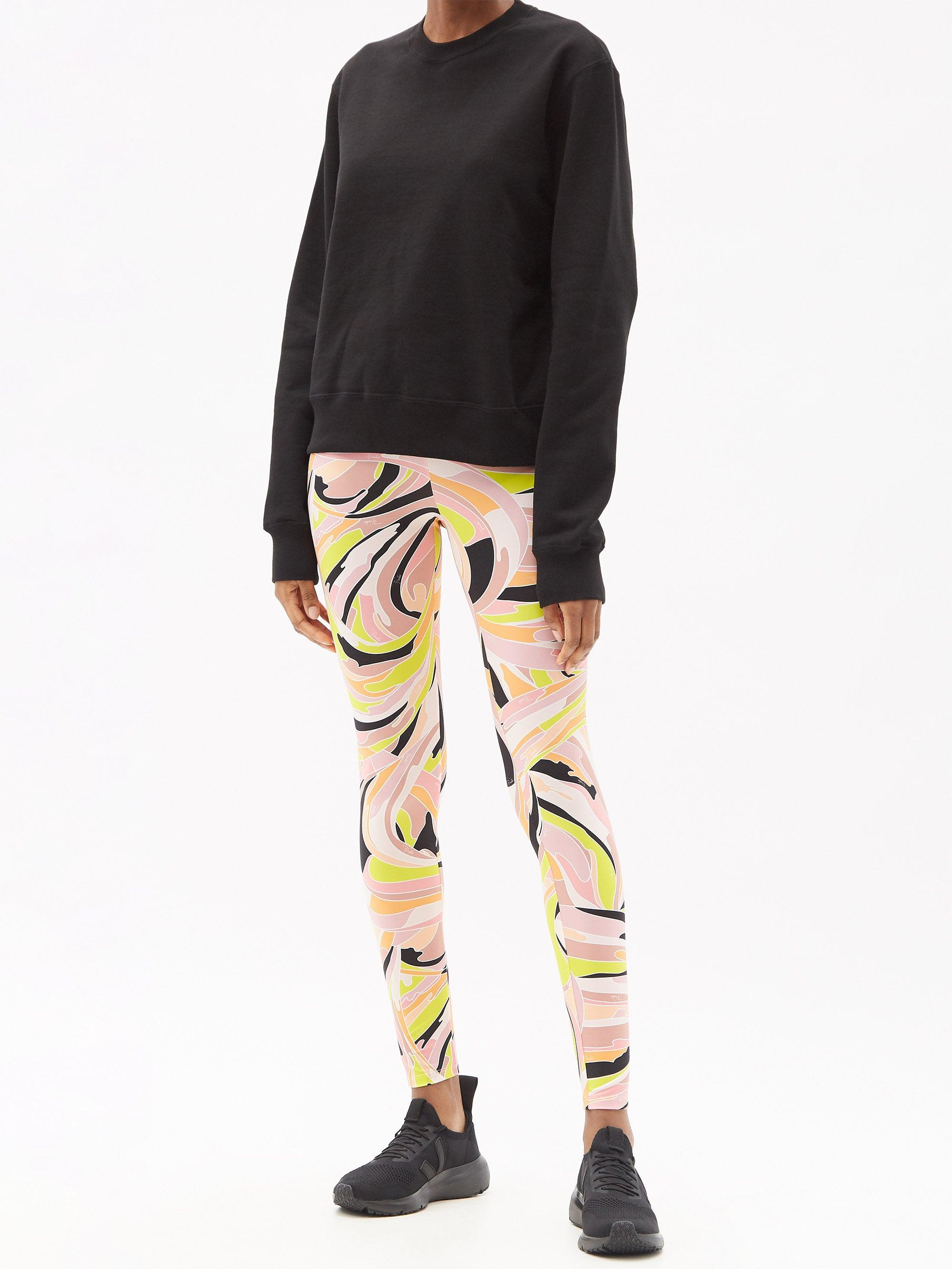 High-rise Vetrate-print Leggings 