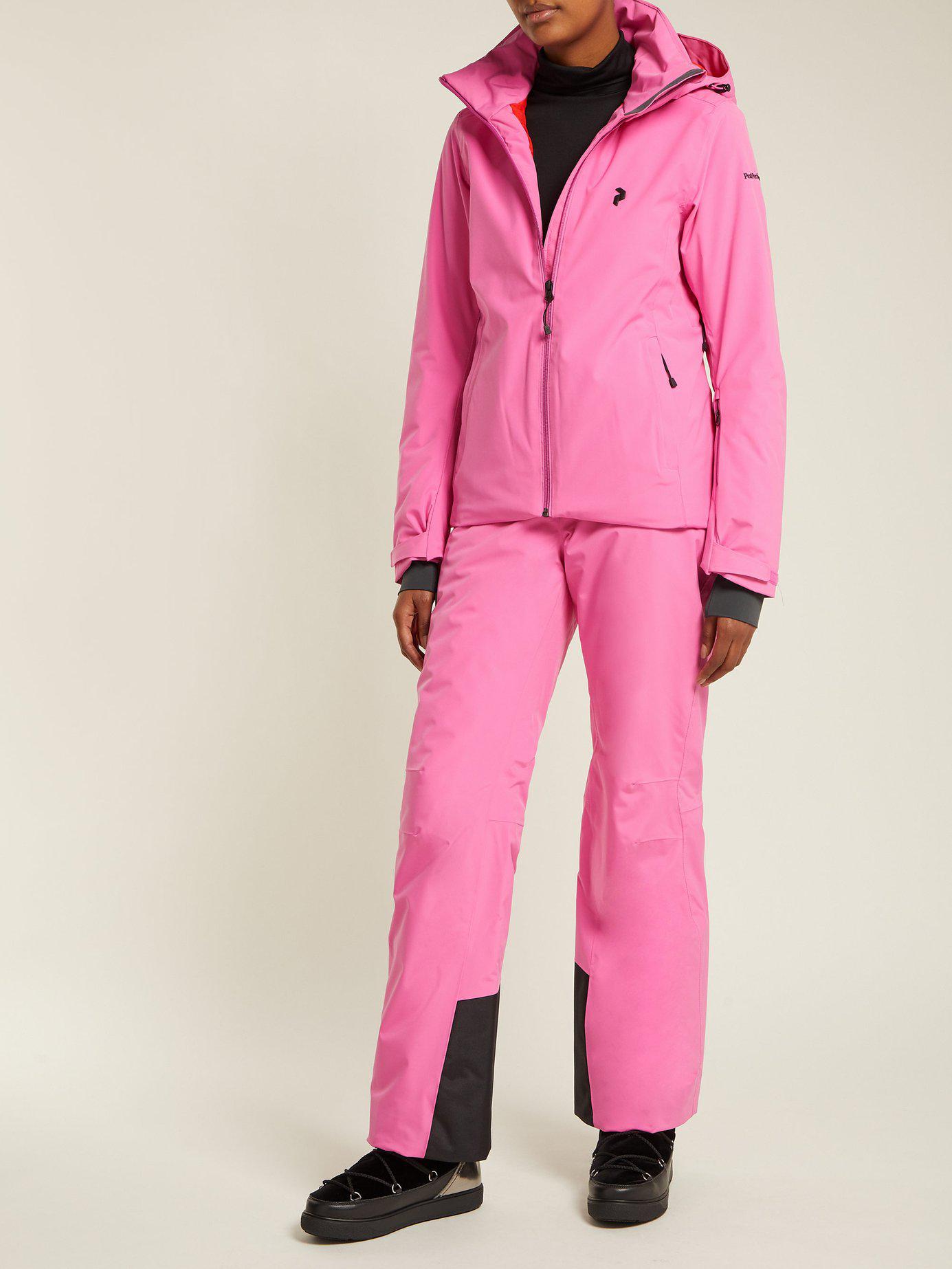 Peak Performance Anima Hooded Ski Jacket in Pink - Lyst