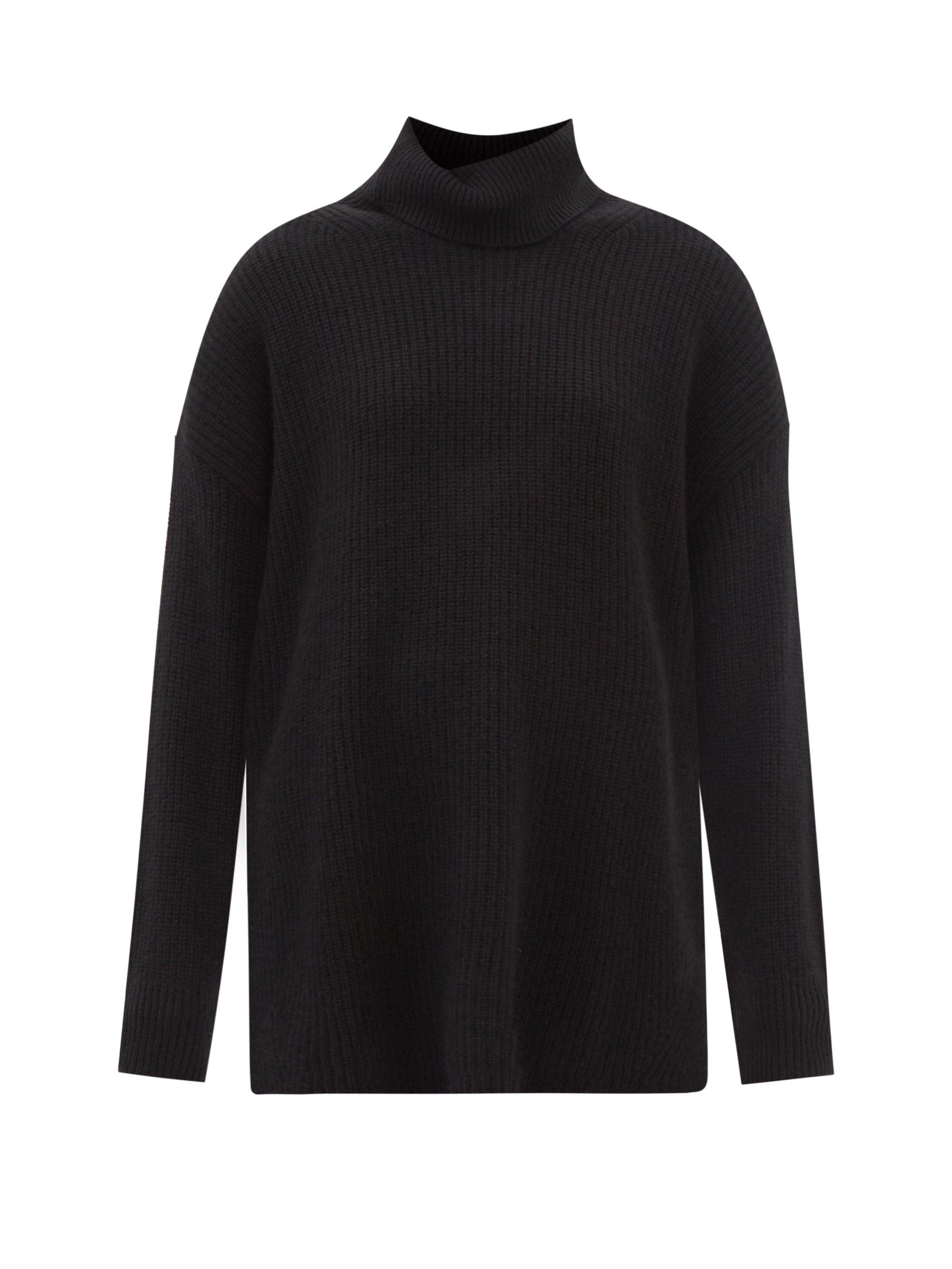 Lisa Yang Marley Roll-neck Cashmere Sweater in Black | Lyst