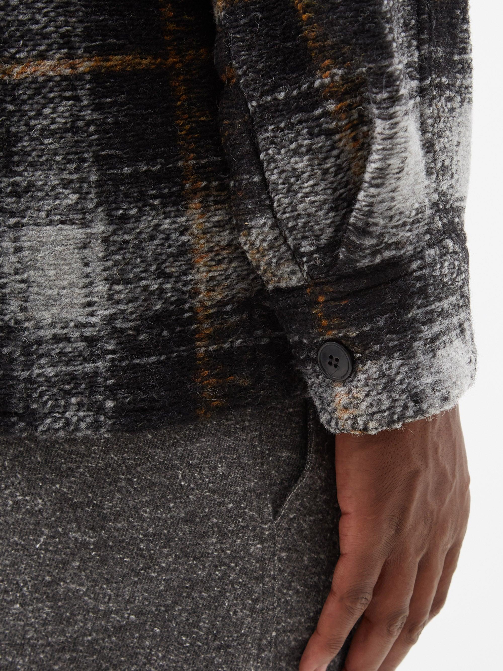 utilfredsstillende Bemærk Ekspert Isabel Marant Kervont Checked Wool-blend Overshirt in Black for Men | Lyst