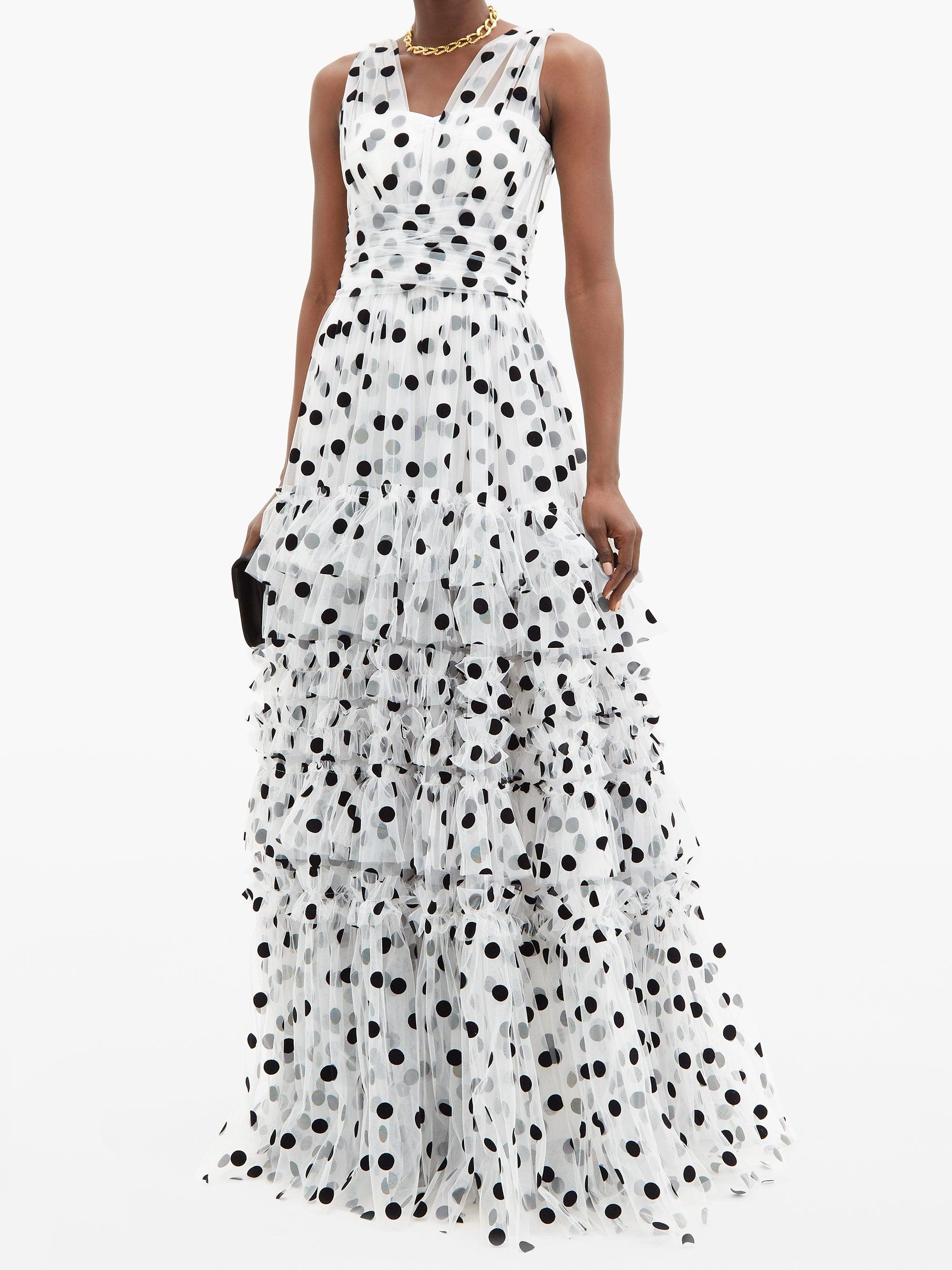 polka dot gown