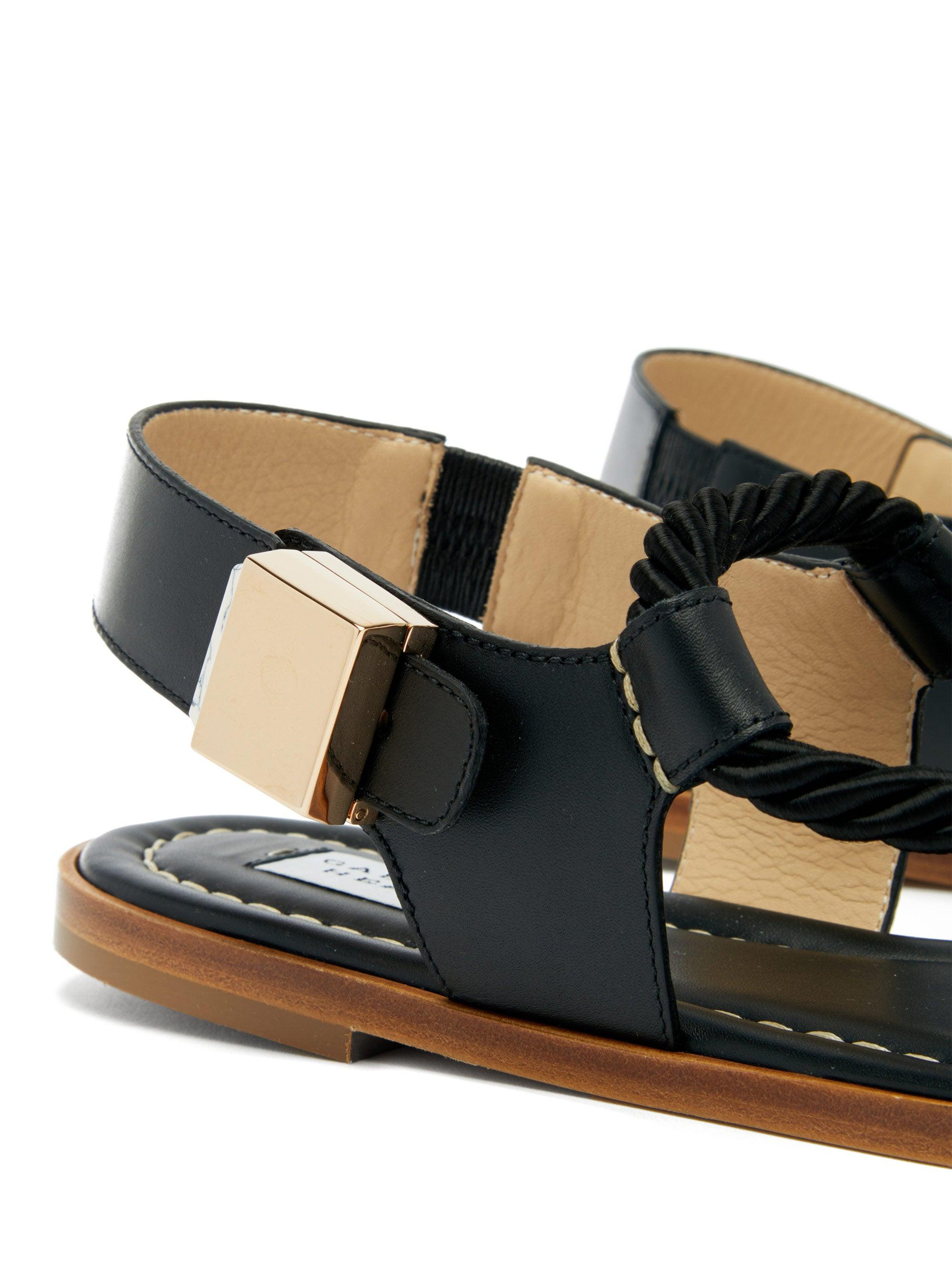 Gabriela Hearst Steward Sandal Dark Cognac | Womens Sandals â Canastas desayuno