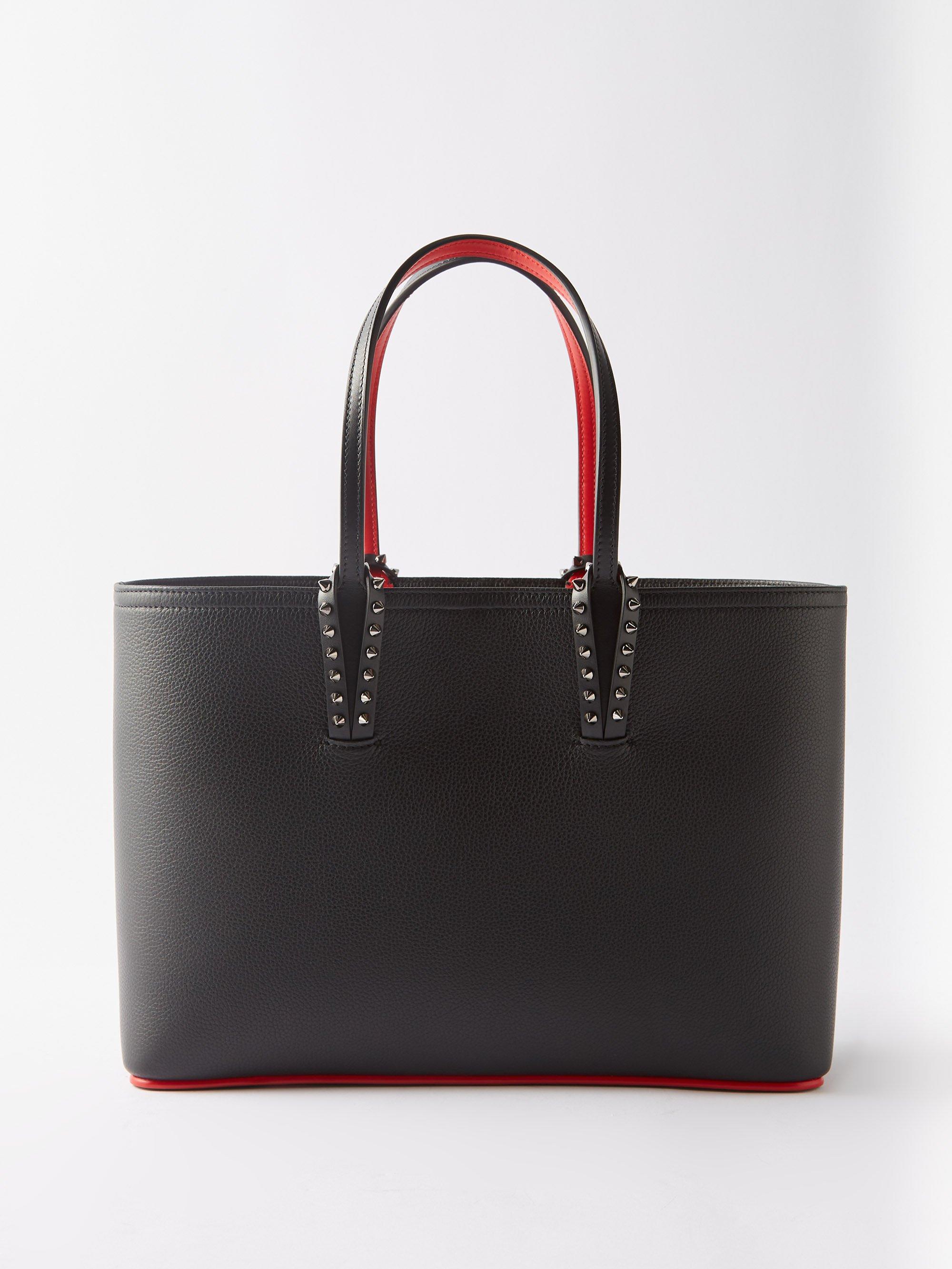 Christian Louboutin Cabata Small Spike embellished Leather Tote