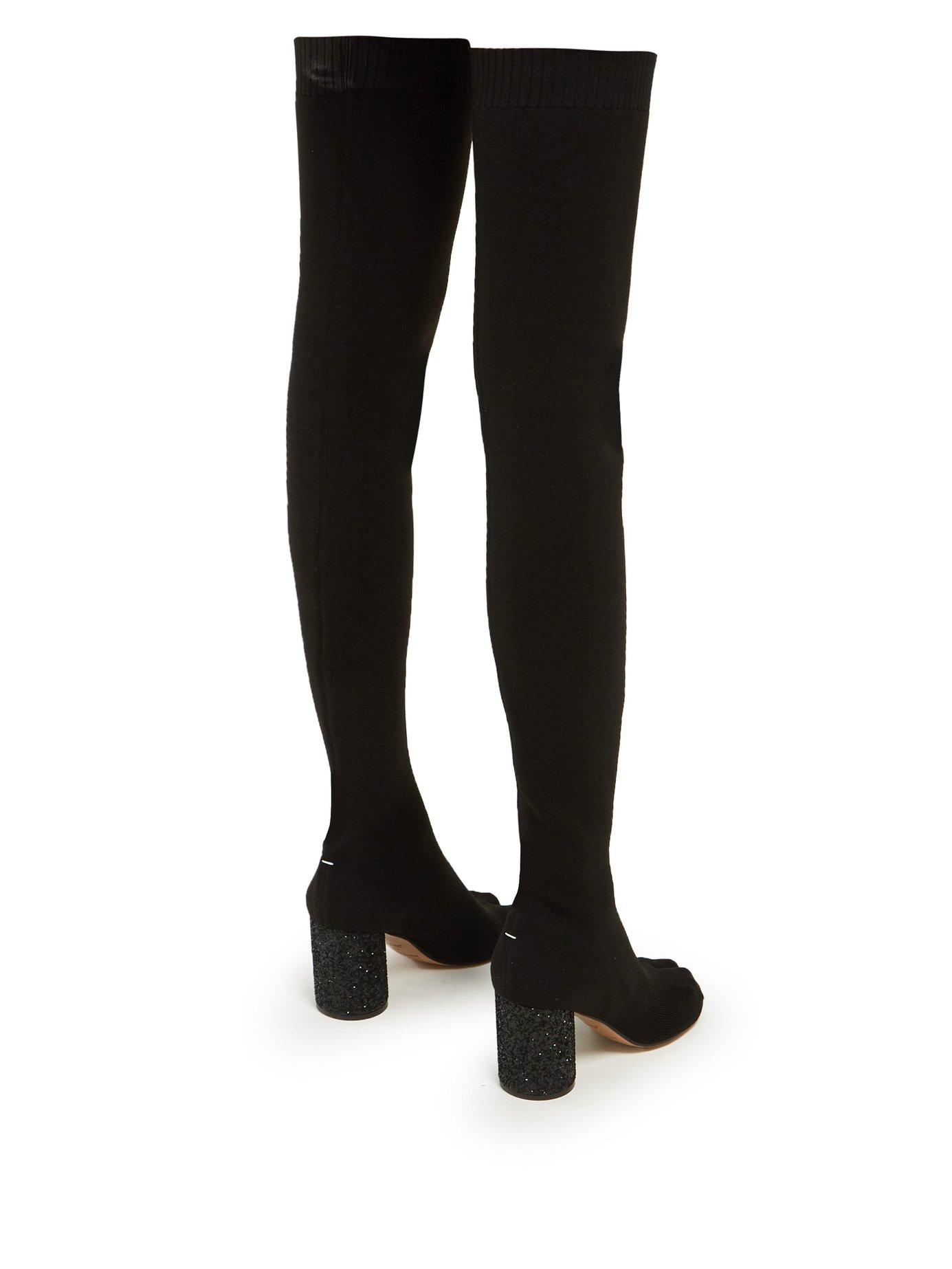 maison margiela over the knee boots