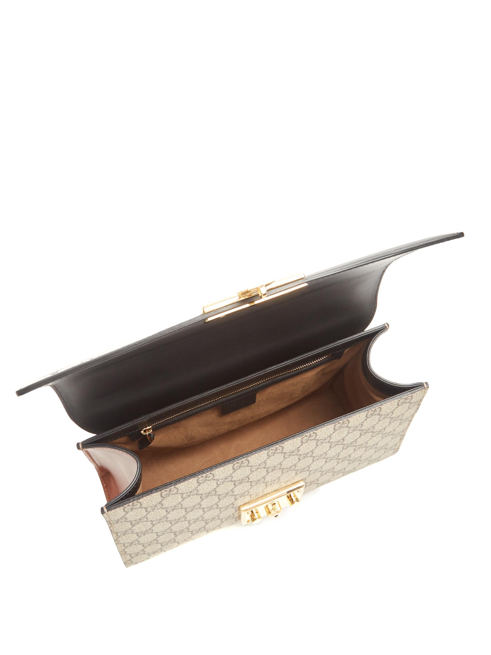 Gucci Bicolor GG Supreme Padlock Medium Bag – The Closet
