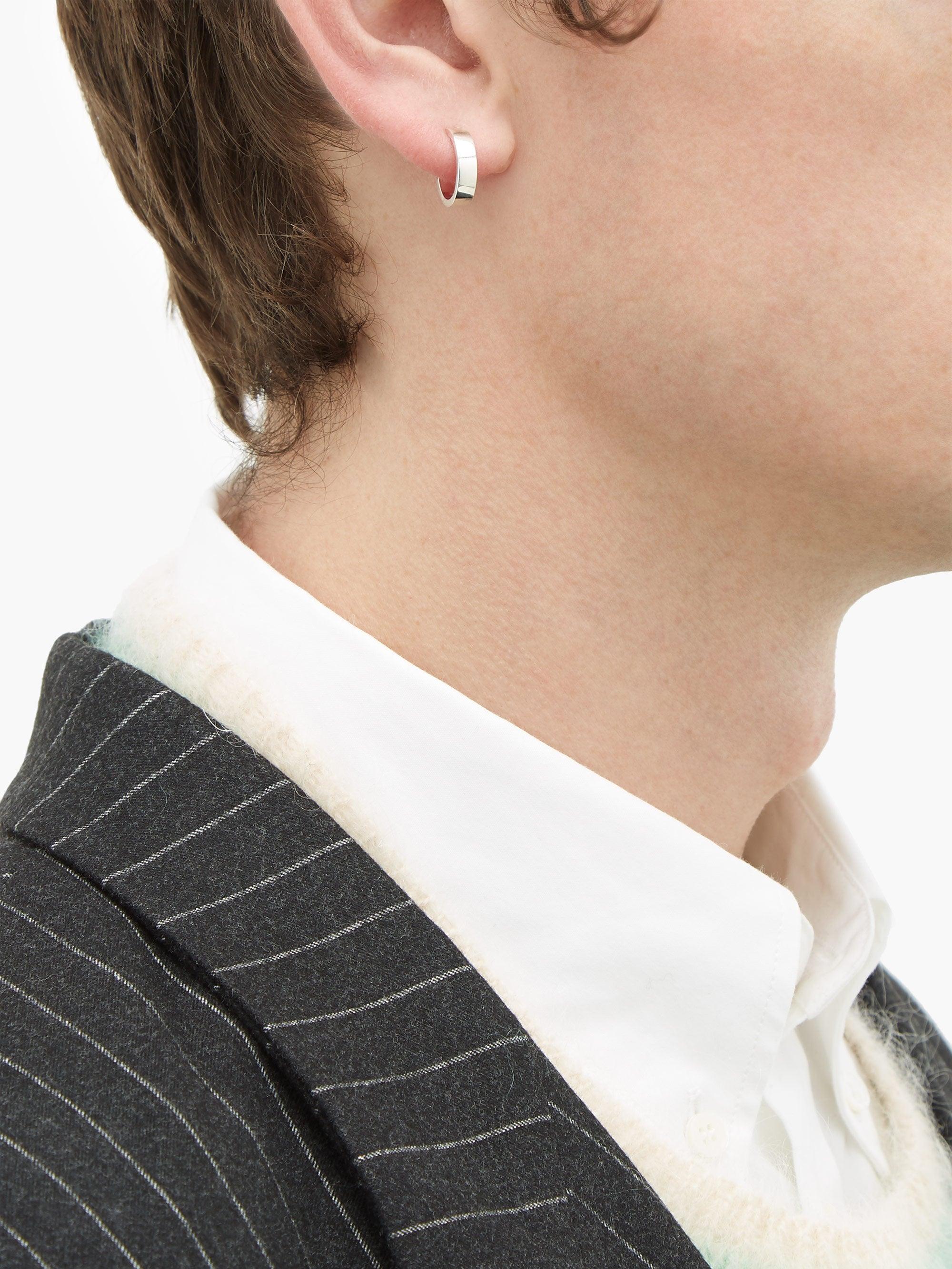 Le Gramme 1.9g Sterling Silver Earring in White for Men | Lyst