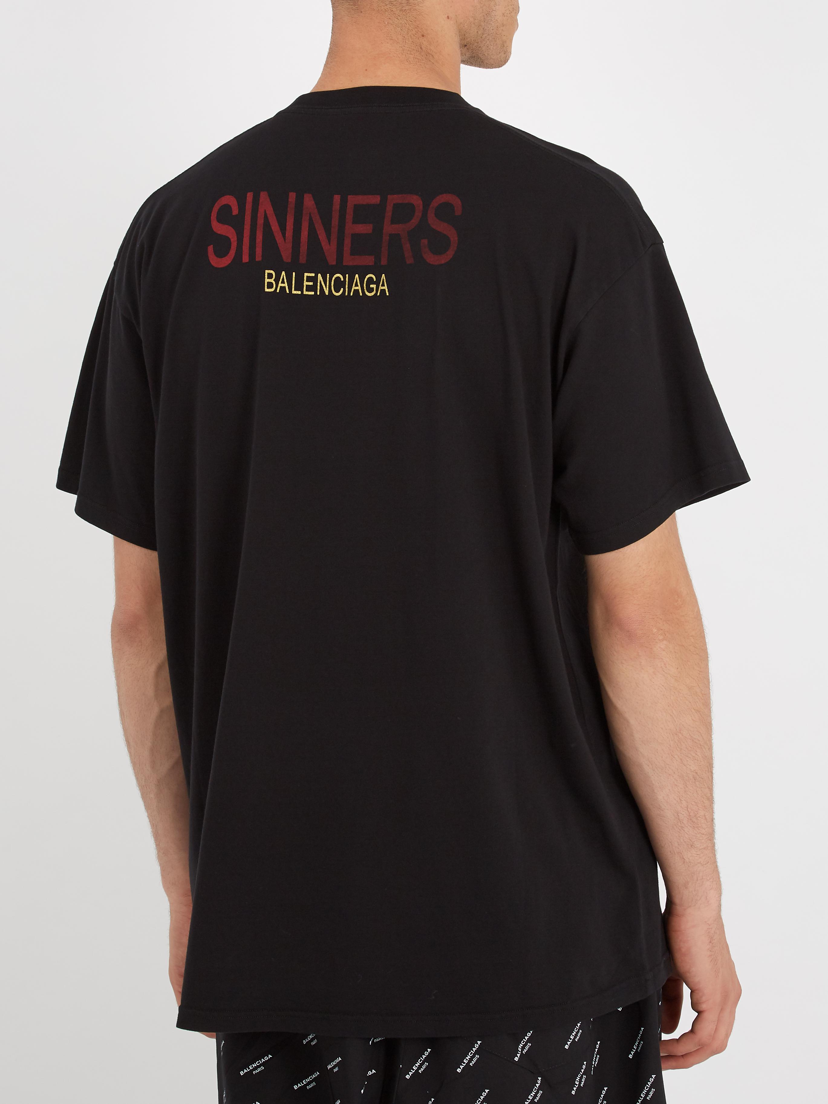 Balenciaga Oversized Sinners-print 