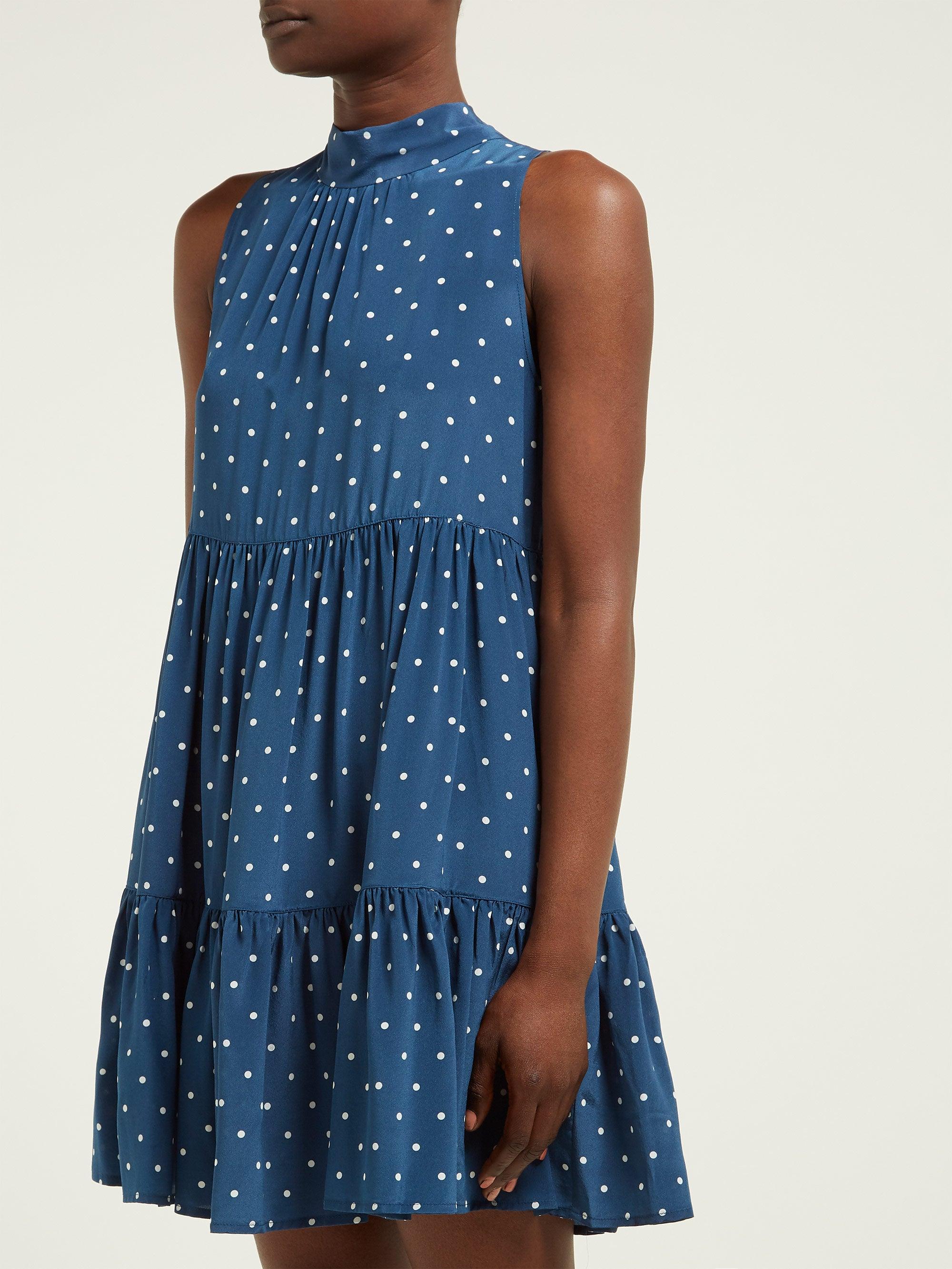 asceno polka dot dress