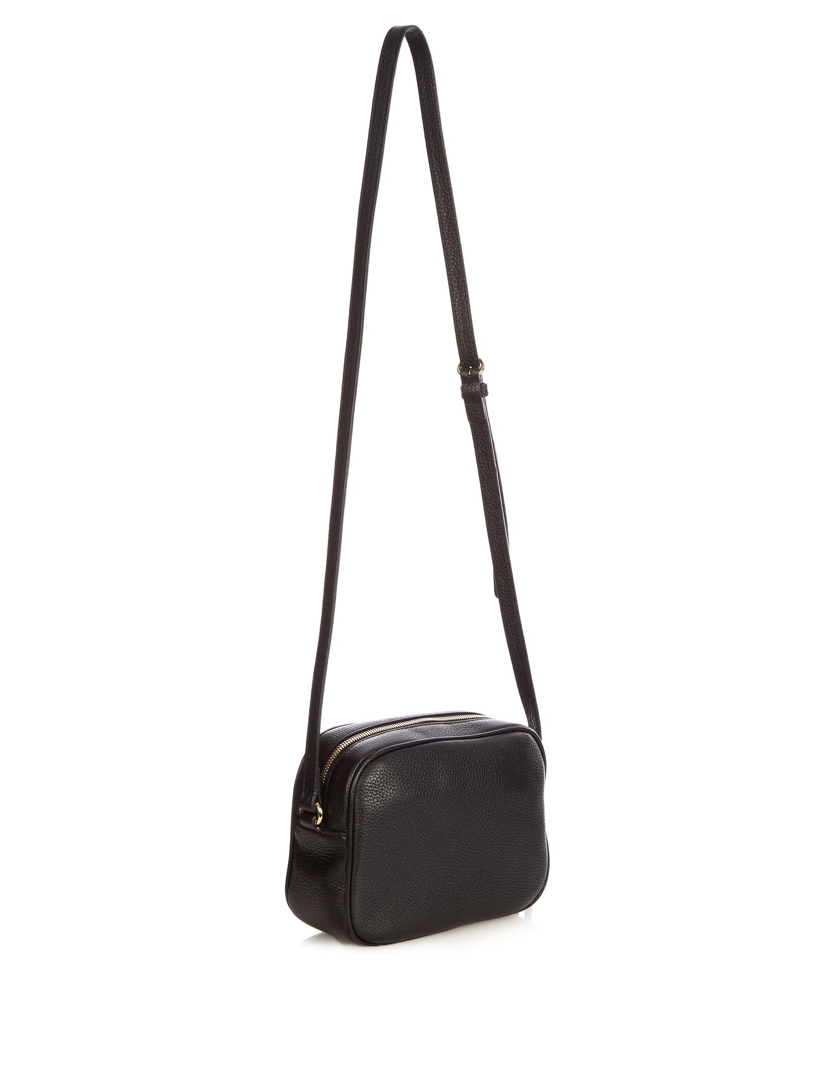 Gucci Soho Disco Leather Shoulder Bag in Black - Lyst