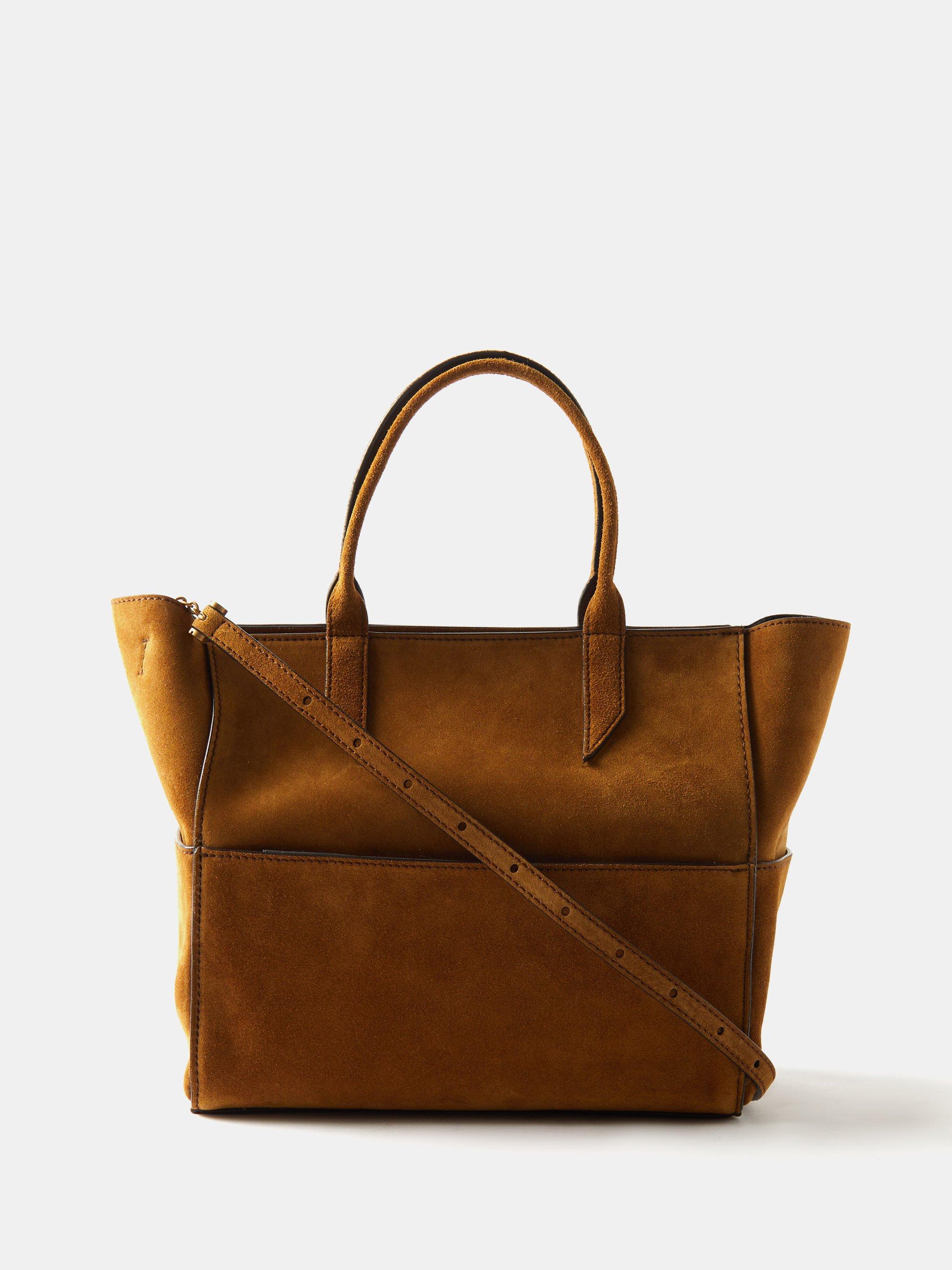 Metier Incognito Suede Tote Bag in Brown | Lyst