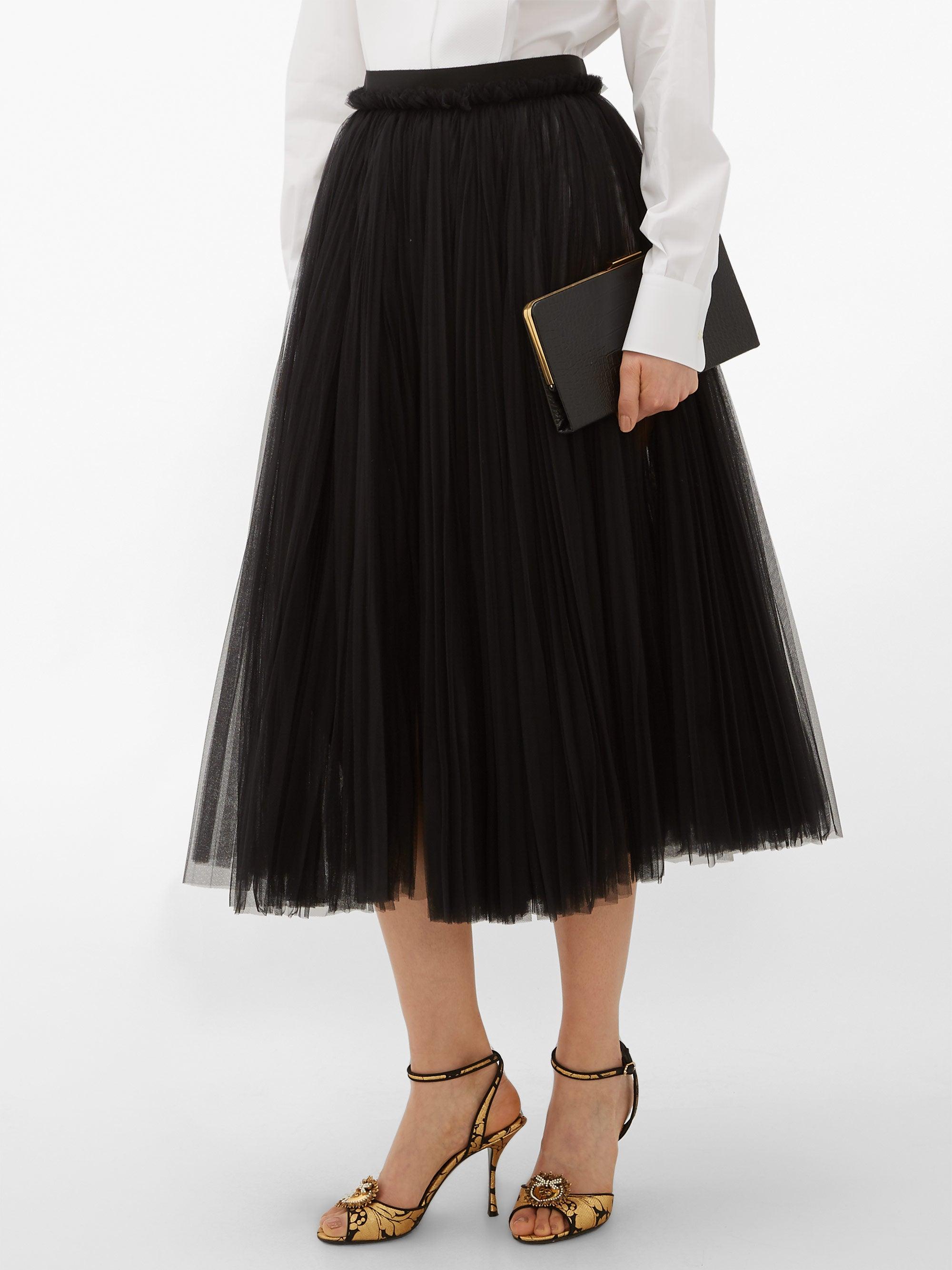 jupe midi tulle