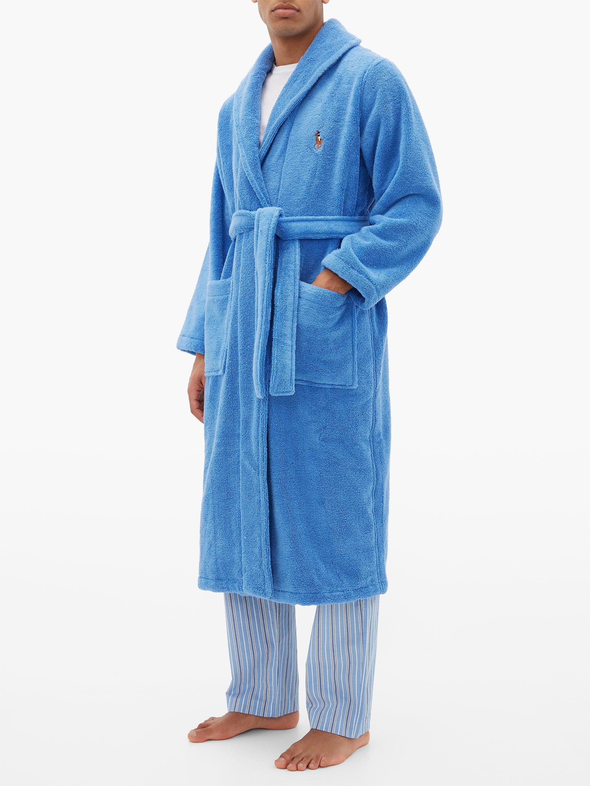 blue polo robe