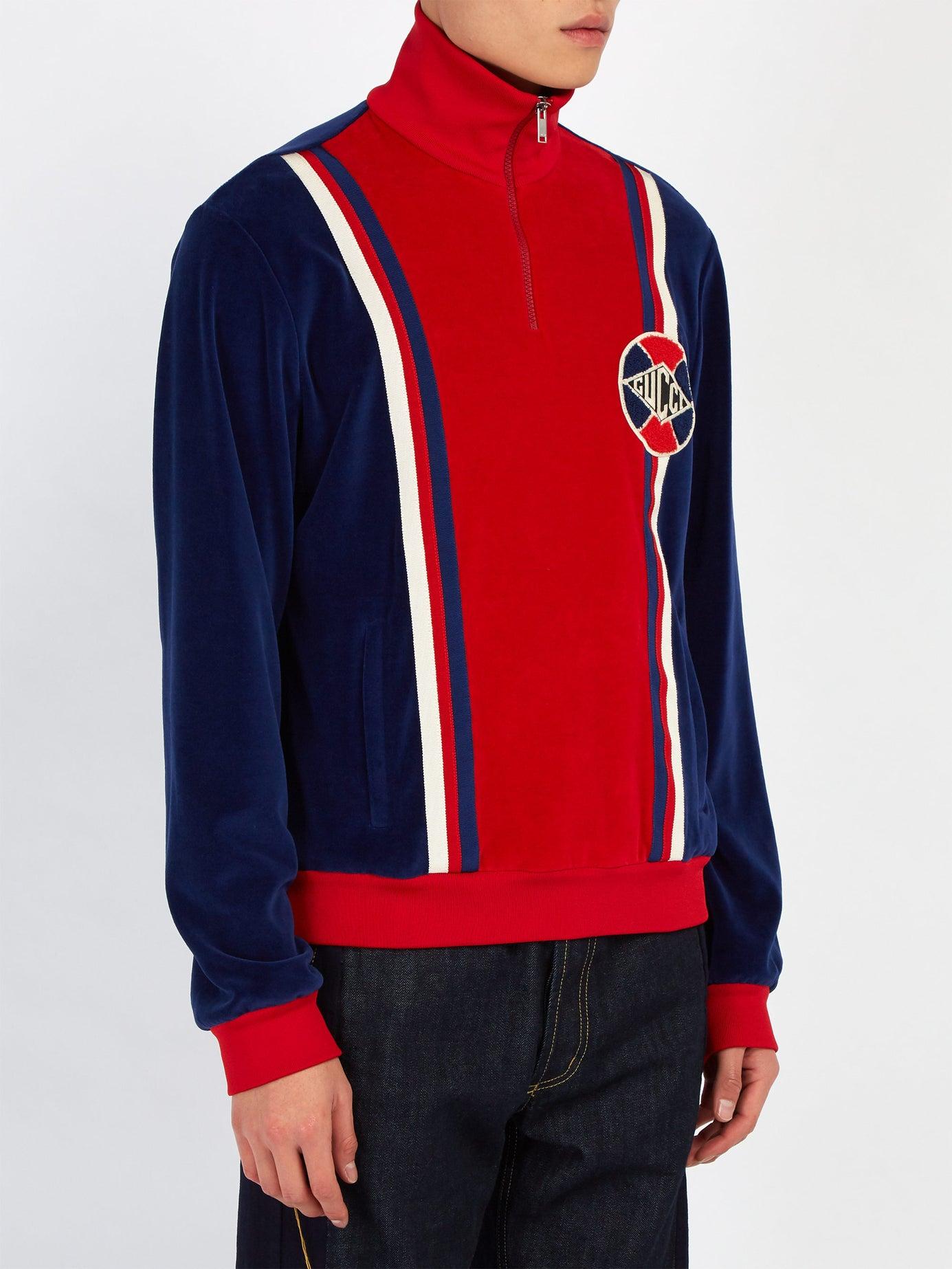 gucci velvet tracksuit mens