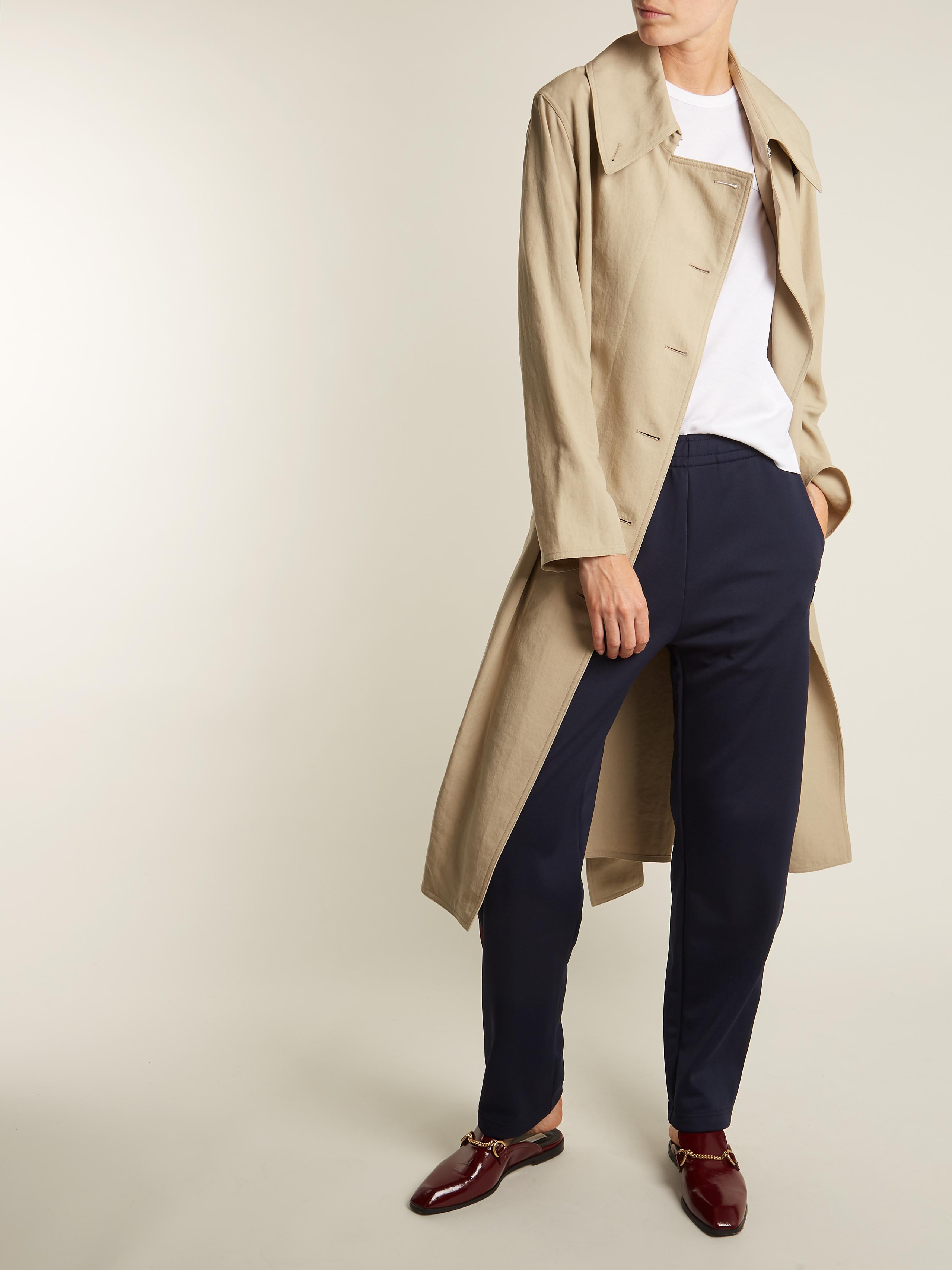 Lyst Acne Creda Lightweight Trench Coat in Natural