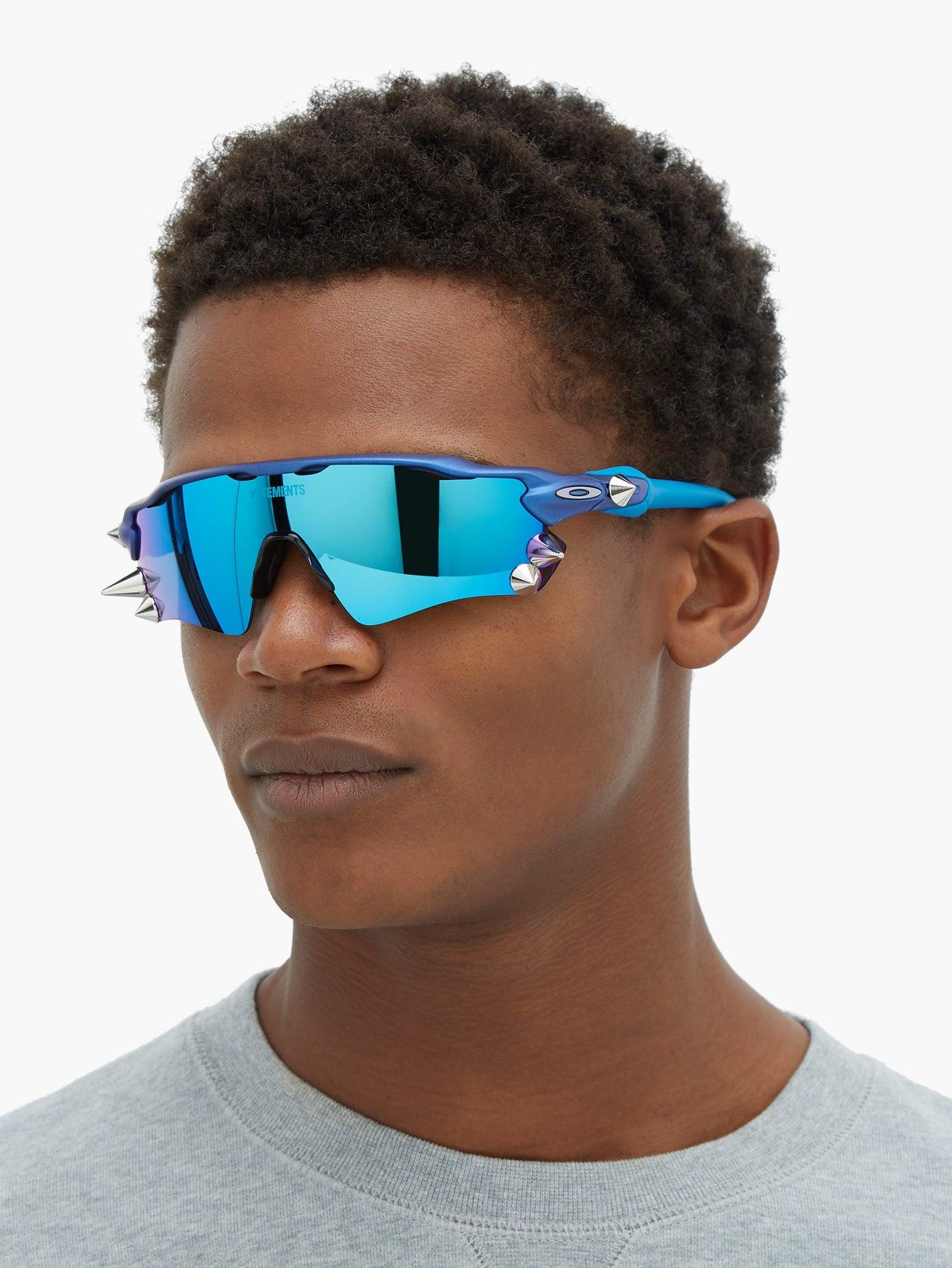 længes efter gå på indkøb ser godt ud Vetements X Oakley Spikes 200 D-frame Acetate Sunglasses in Blue for Men |  Lyst