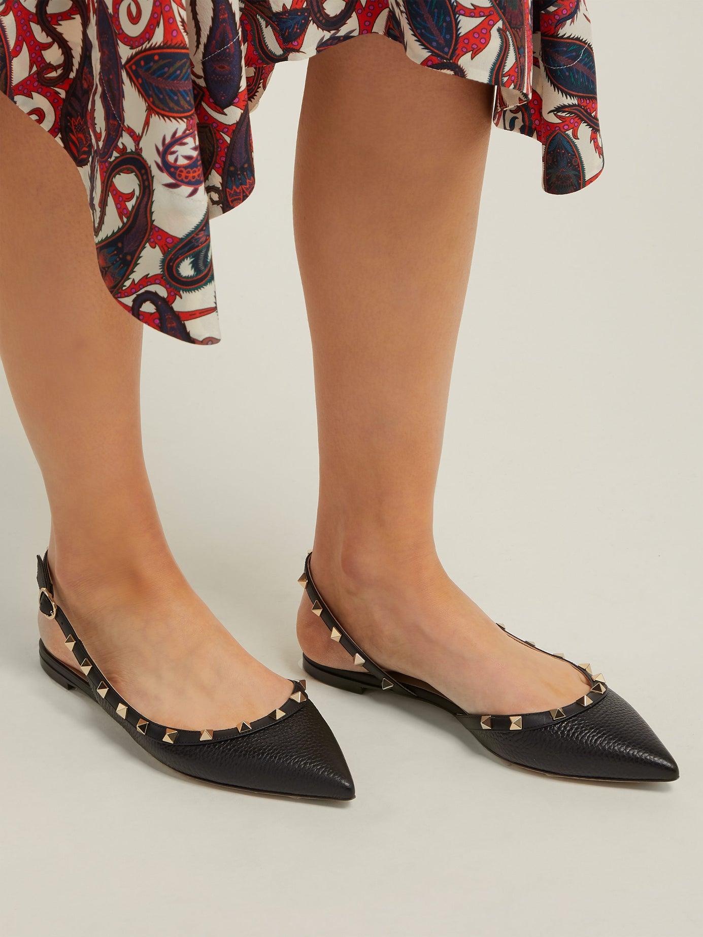 rockstud valentino flats