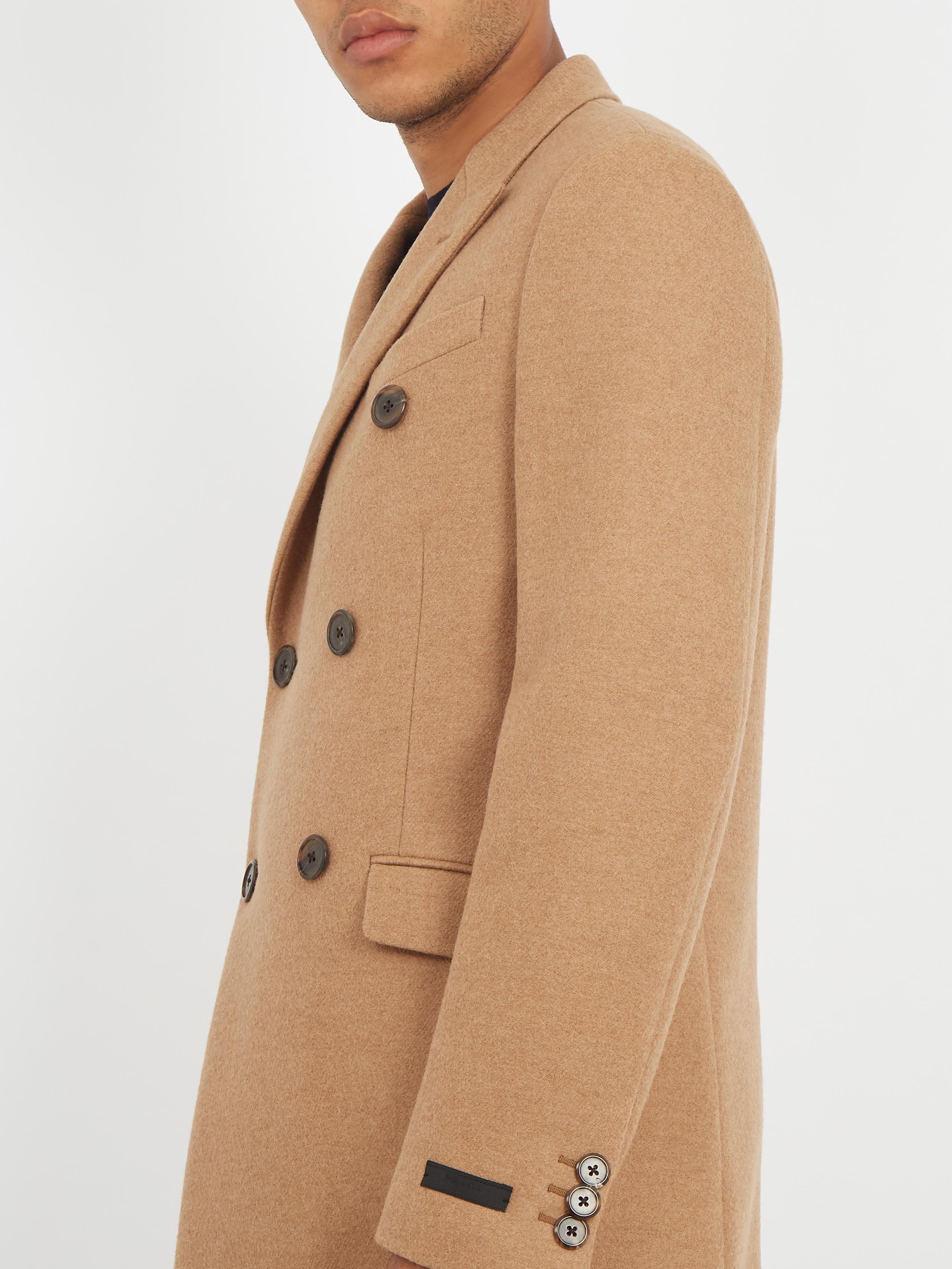 prada camel coat