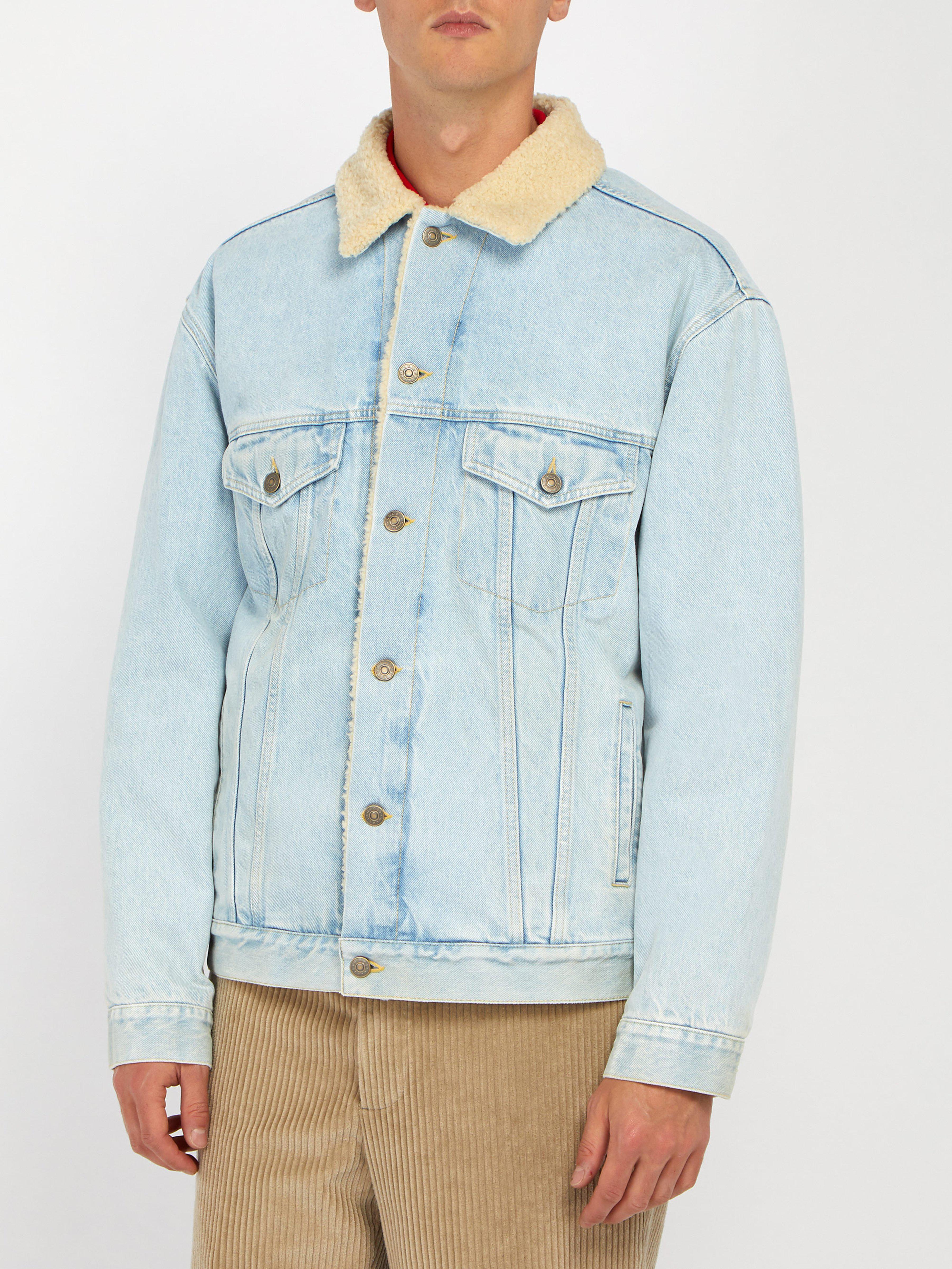 gucci veste en jean avec broderies