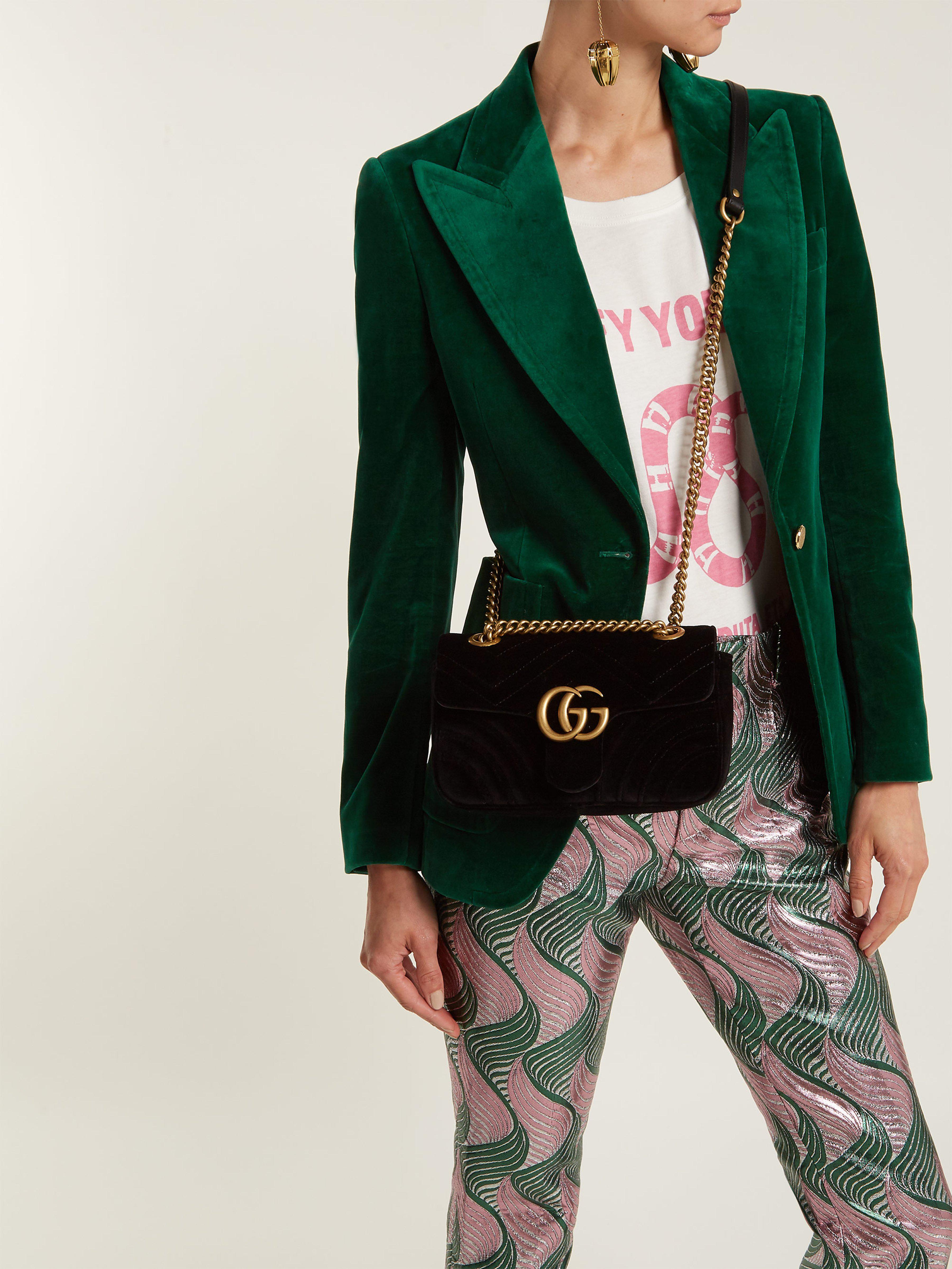 gucci velvet small bag