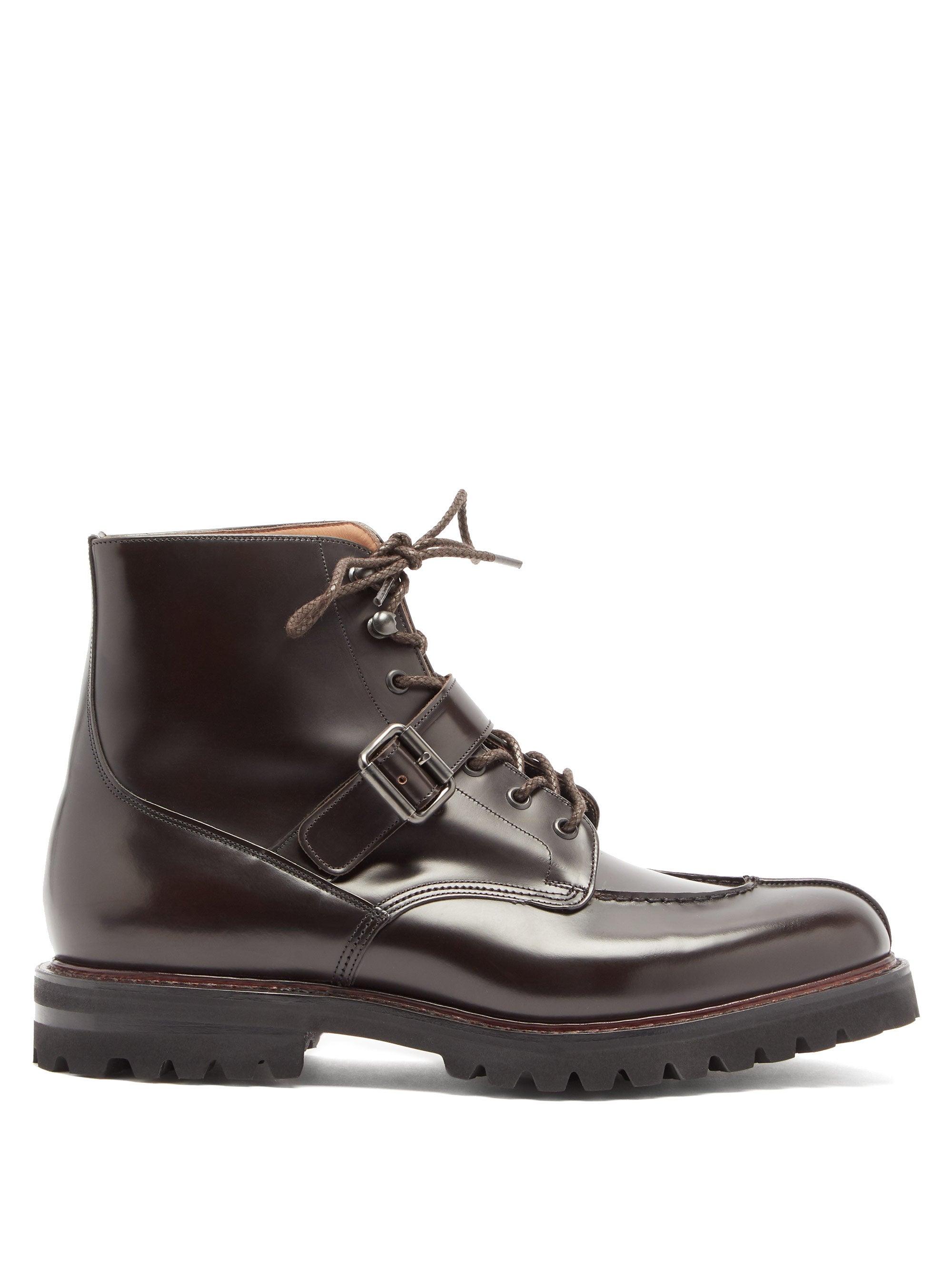 Church's Edford Buckle-strap Polished-leather Boots for Men - Lyst
