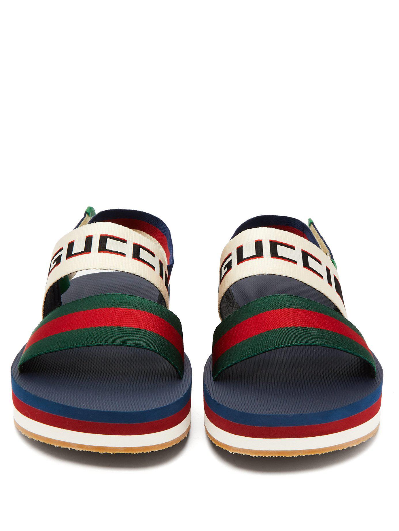 Gucci Bedlam Logo Strap Sandals for Men - Lyst