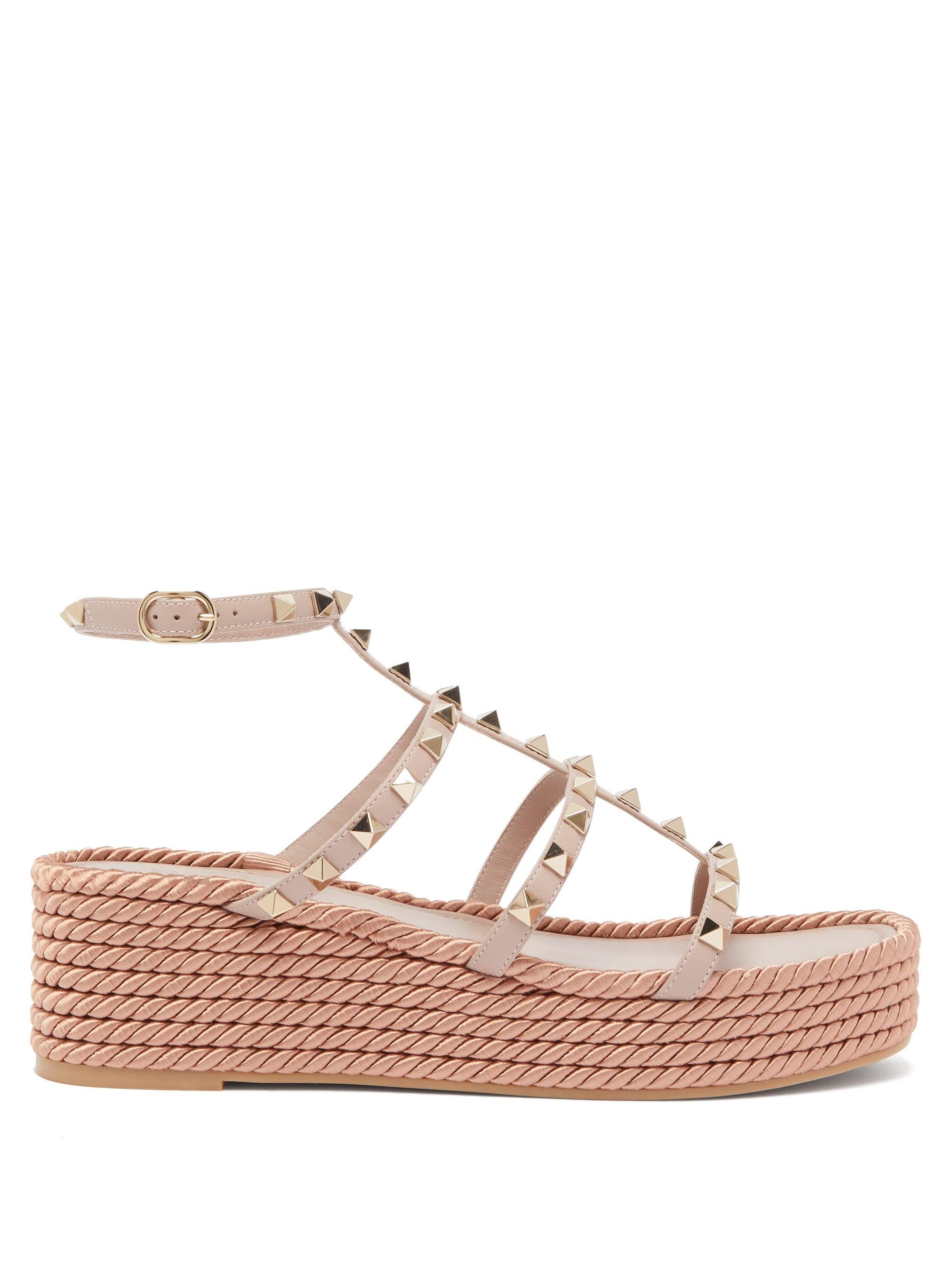 valentino garavani rockstud torchon sandals