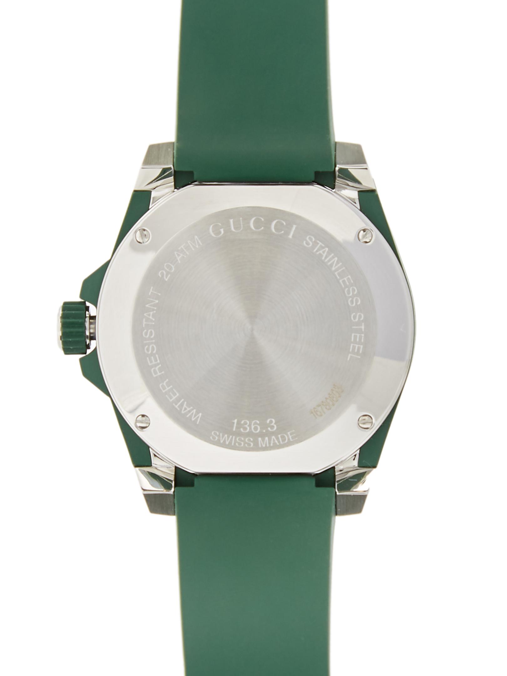 Gucci Dive Stainless-steel And Rubber 