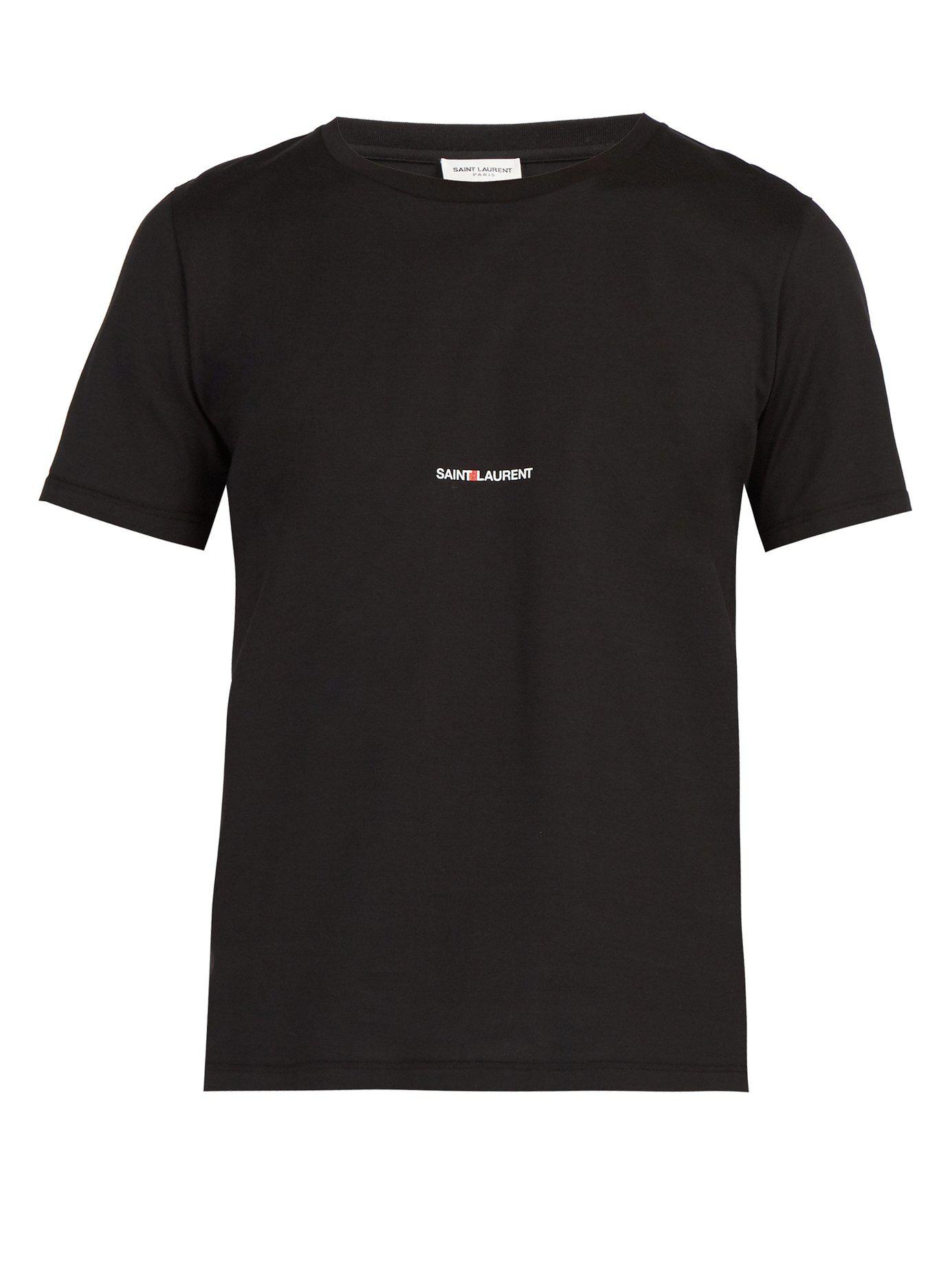 saint laurent box logo tee