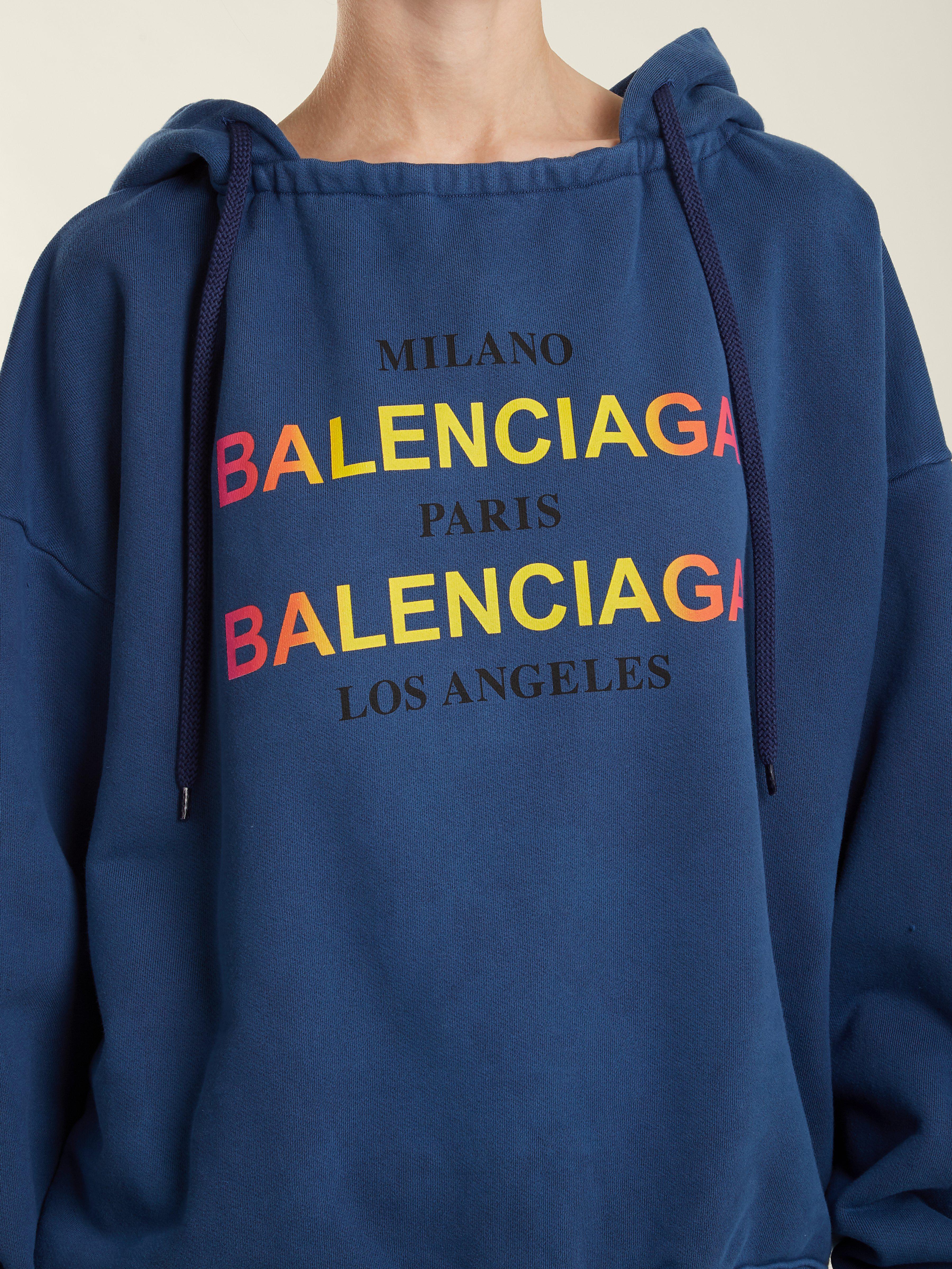 balenciaga blue sweatshirt