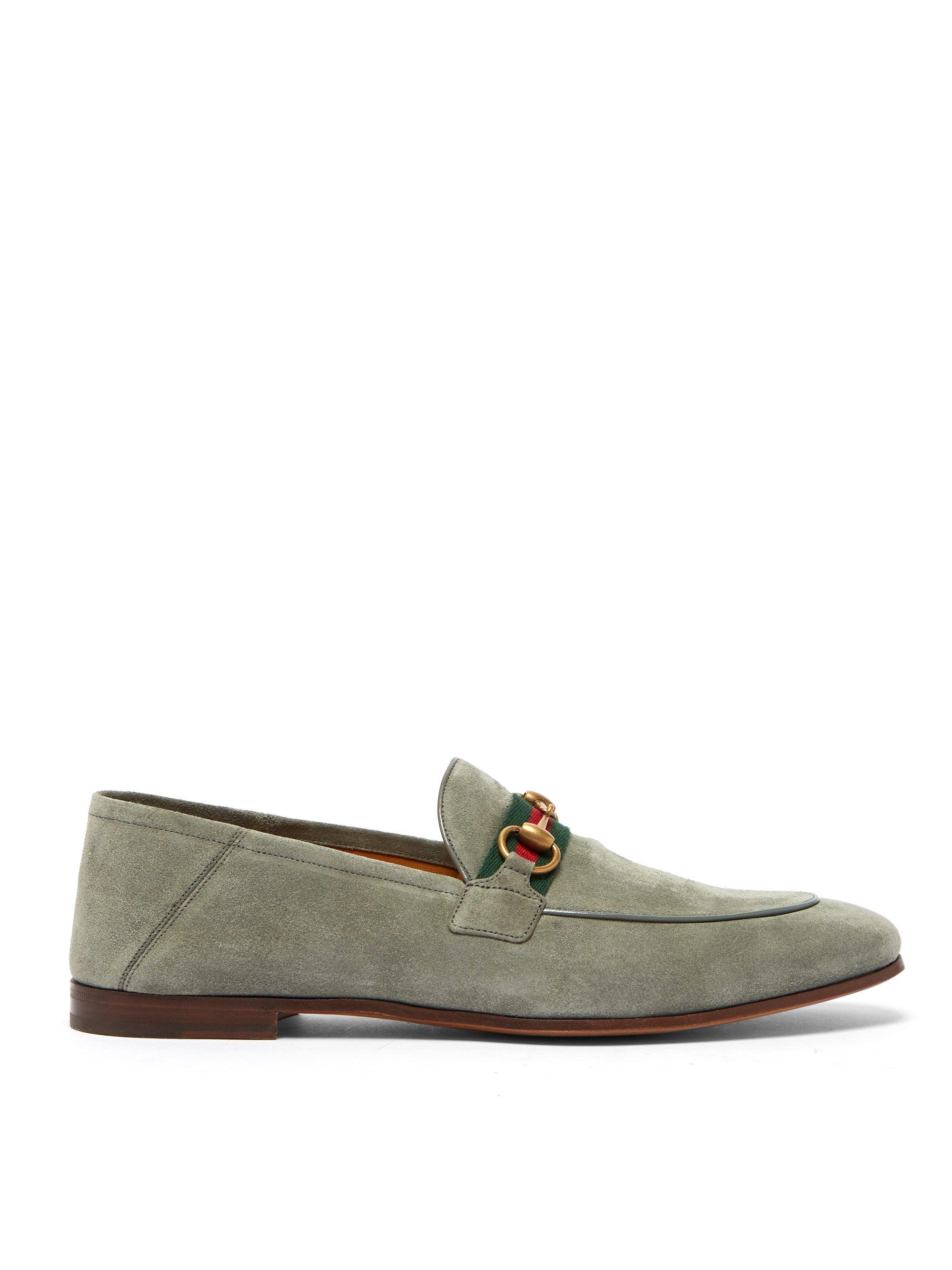 Gucci Brixton Web-embellished Suede 